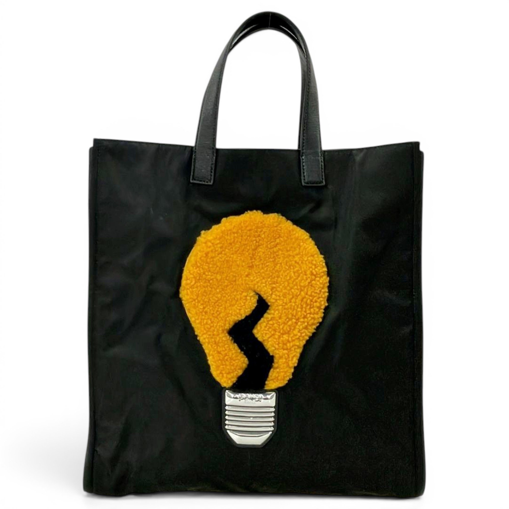Pocket leather handbag