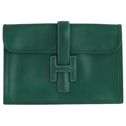 Jige leather clutch bag
