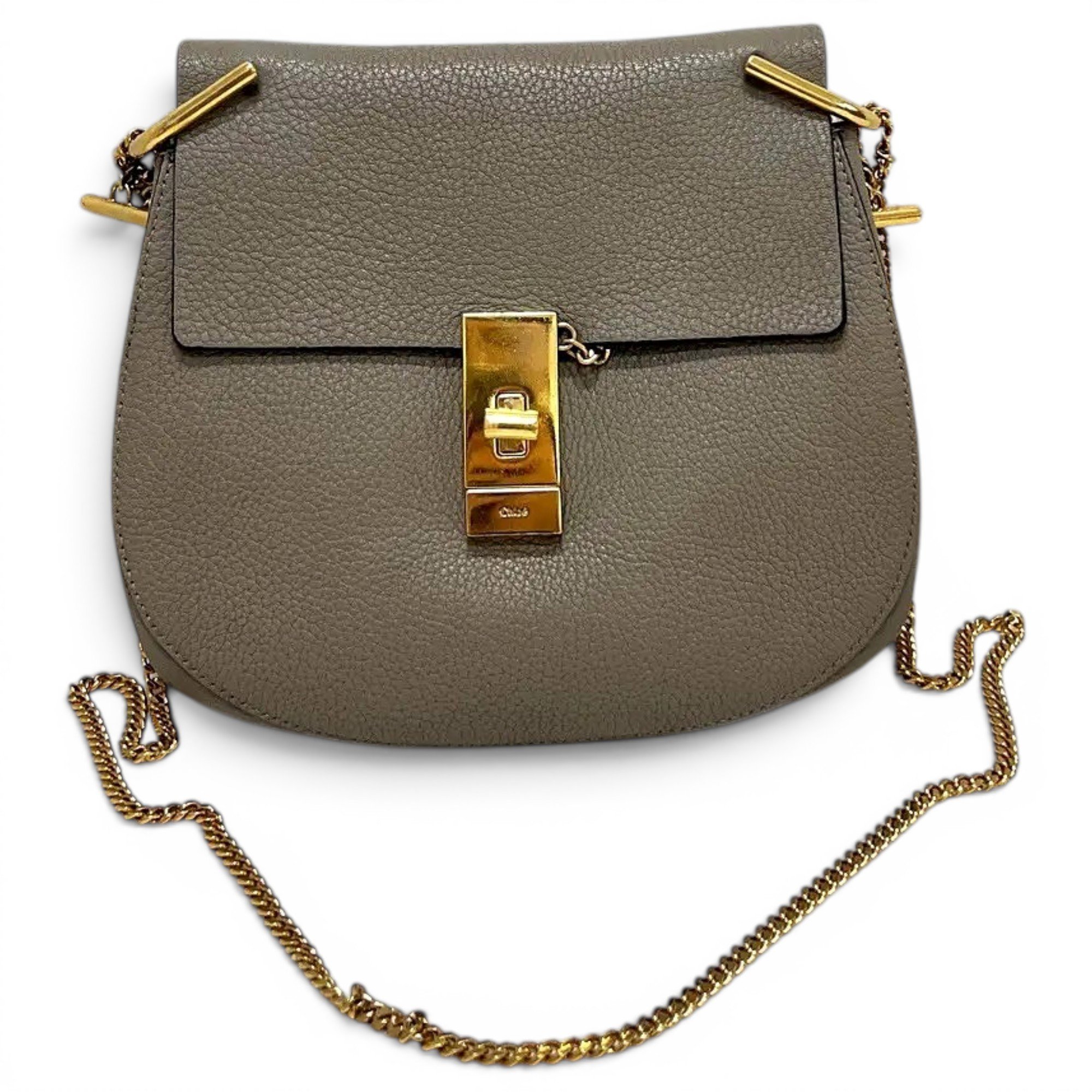 Drew leather handbag