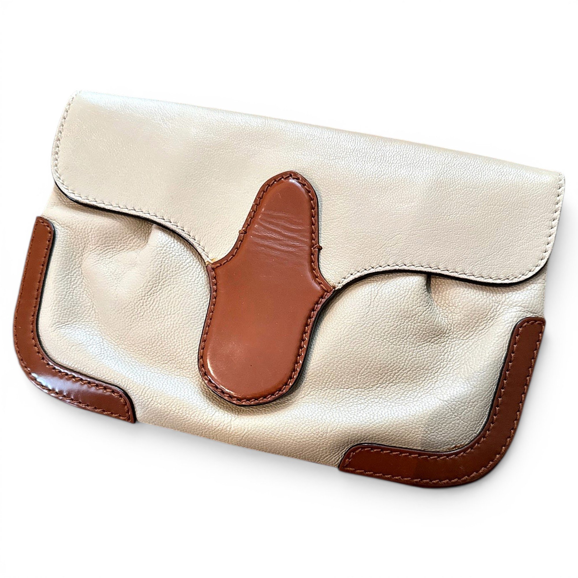 City Clip leather clutch bag