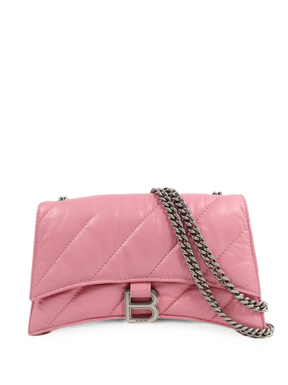 Crush quilted shoulder bag