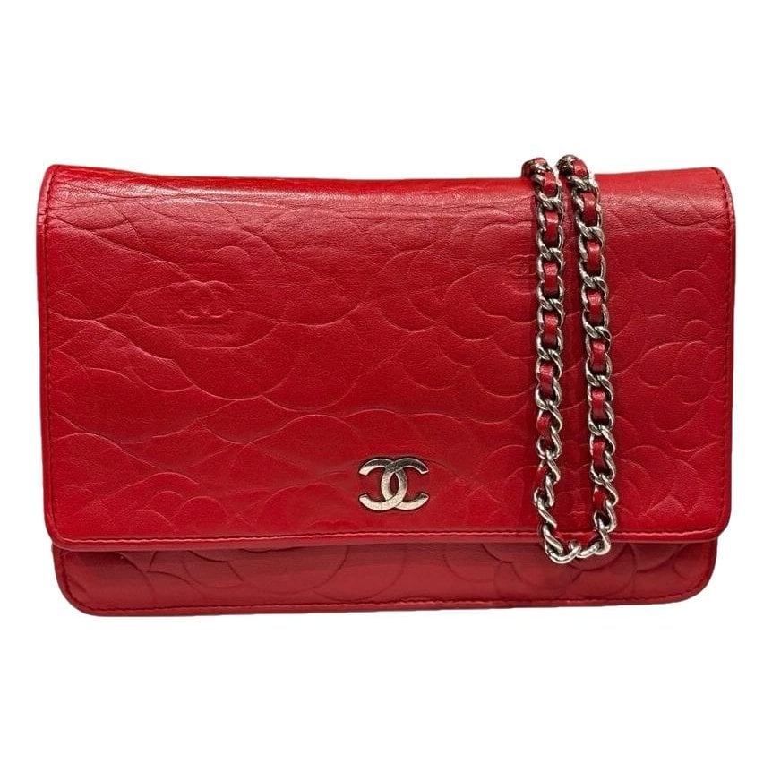Wallet On Chain leather handbag