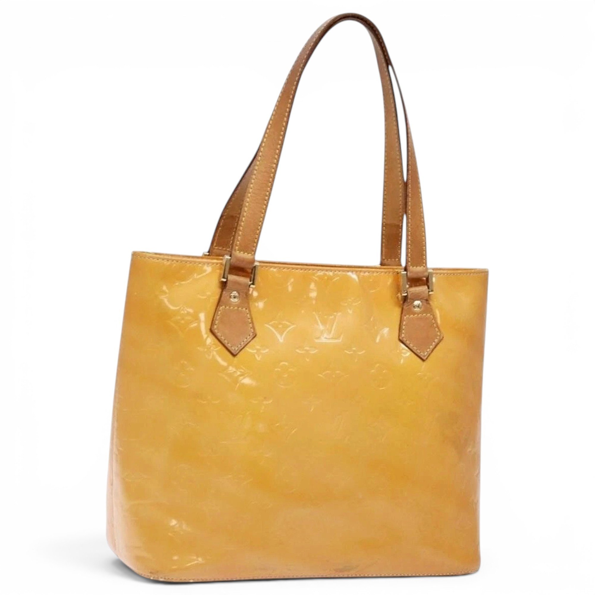 Patent leather handbag