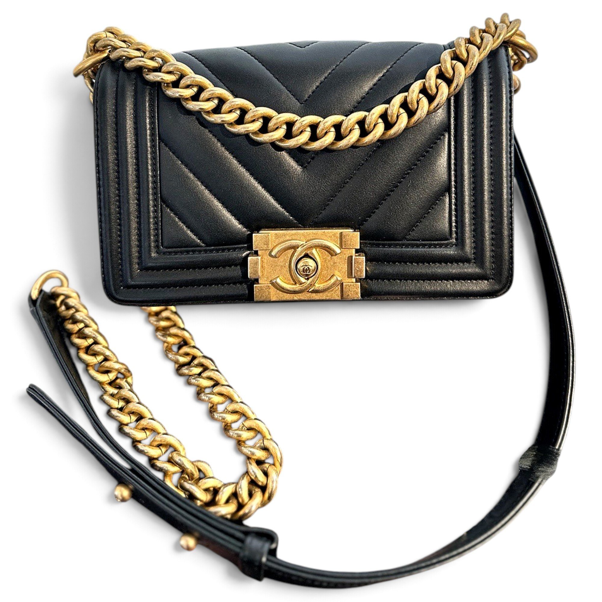 Boy leather crossbody bag