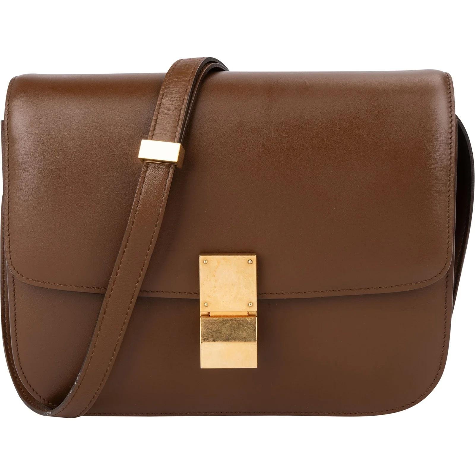 Classic leather crossbody bag