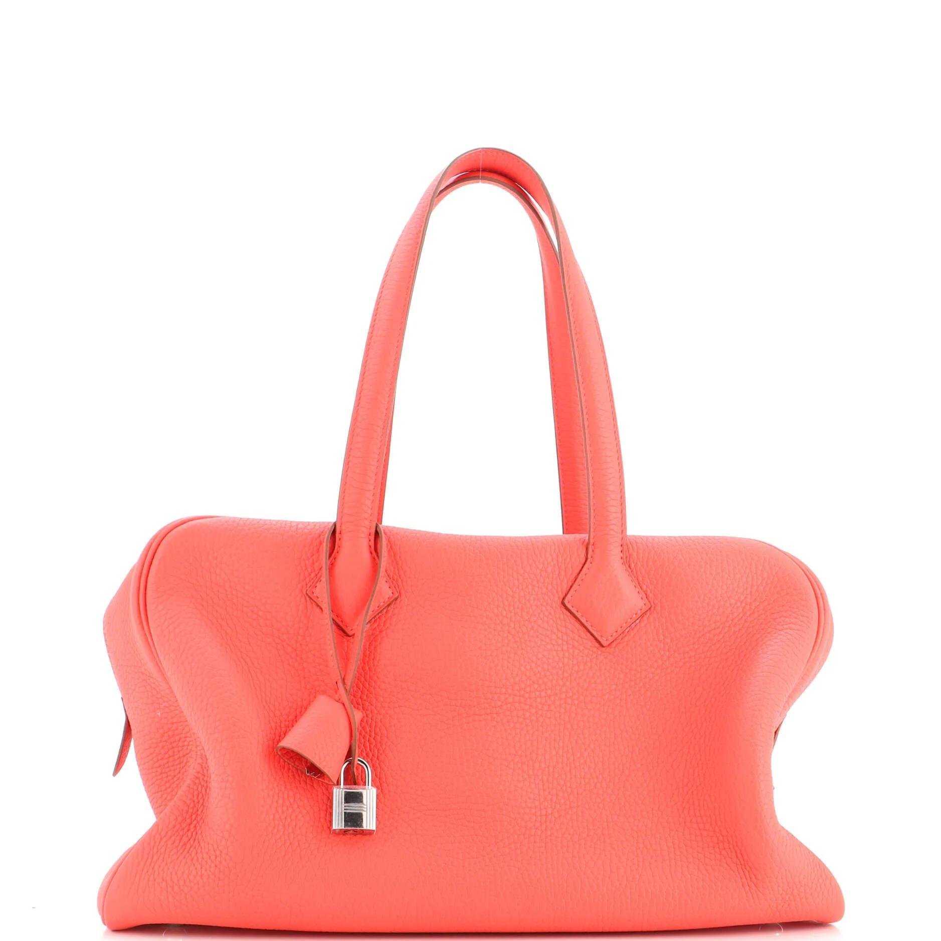 Hermes Victoria Ii 35 Handbag Clemence Leather 2015