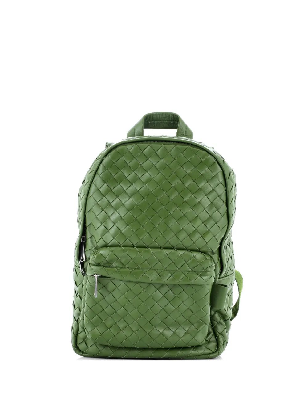 Front Pocket Intrecciato Leather Medium backpack