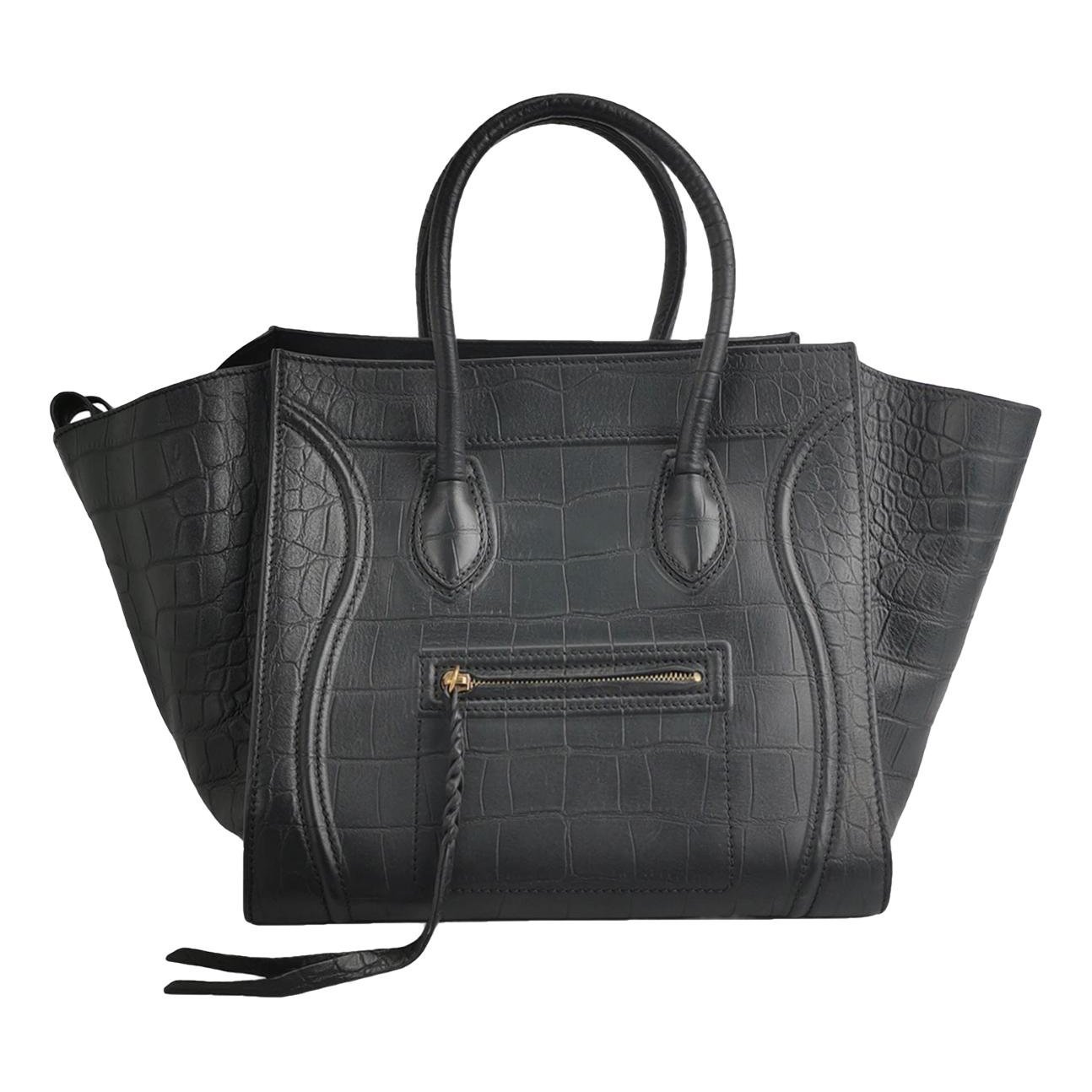 Luggage leather handbag