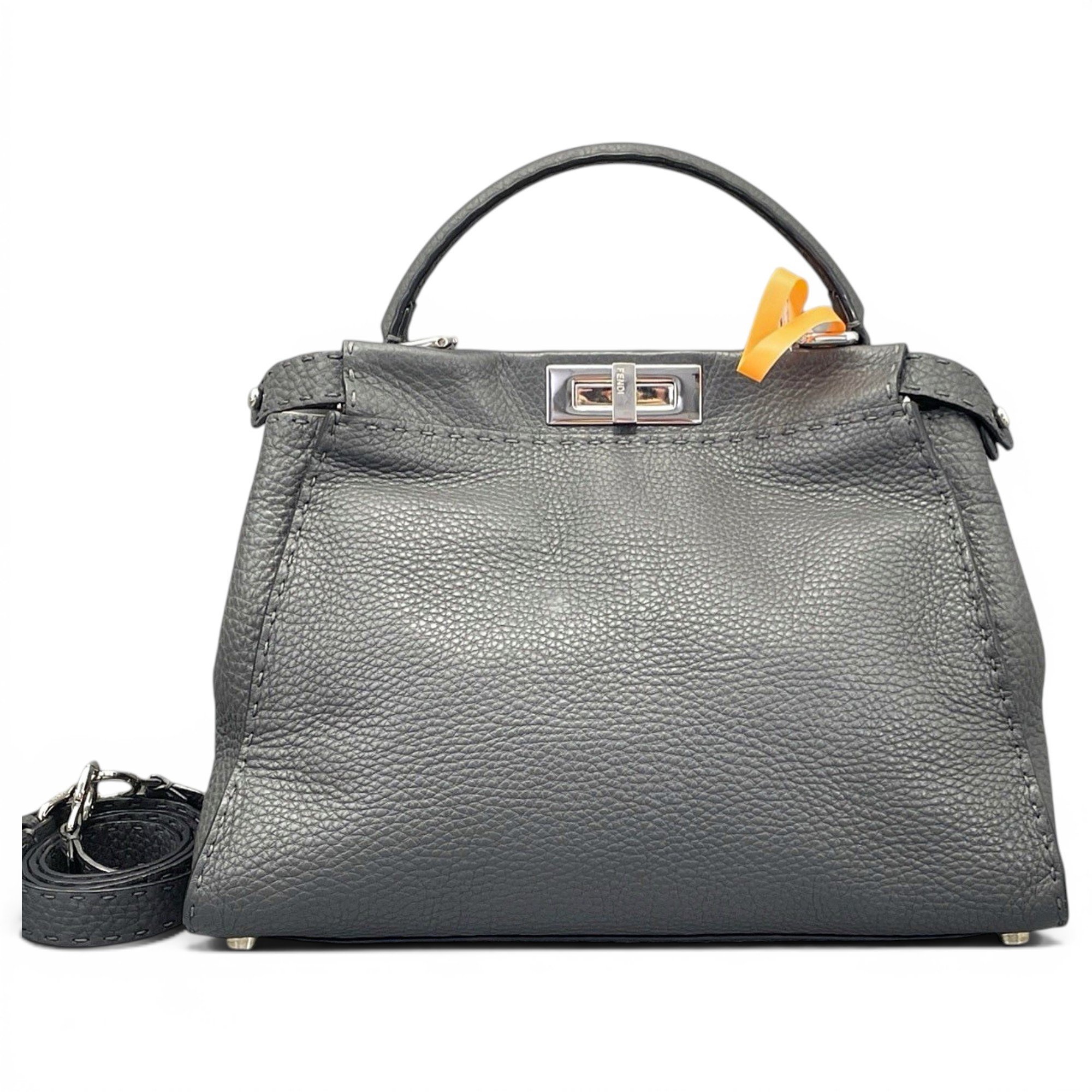 Peekaboo leather handbag