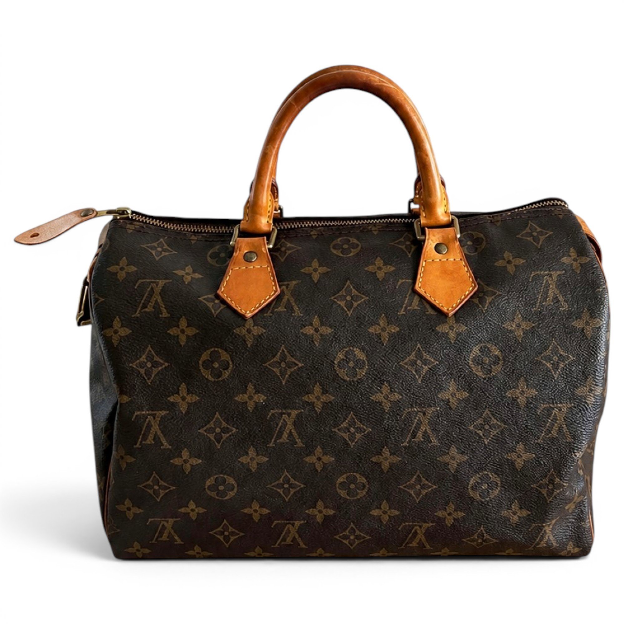 Speedy leather handbag