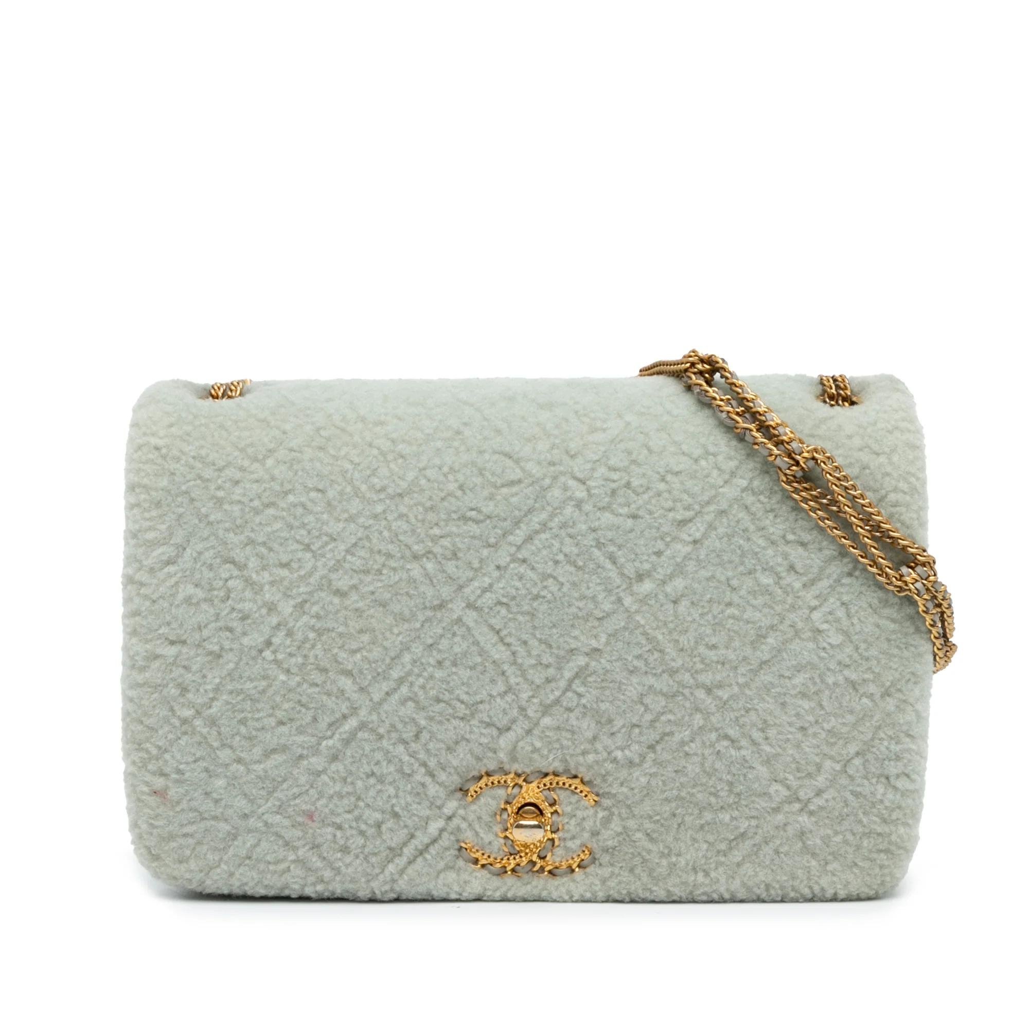 Wallet On Chain Boy Half Flap leather handbag