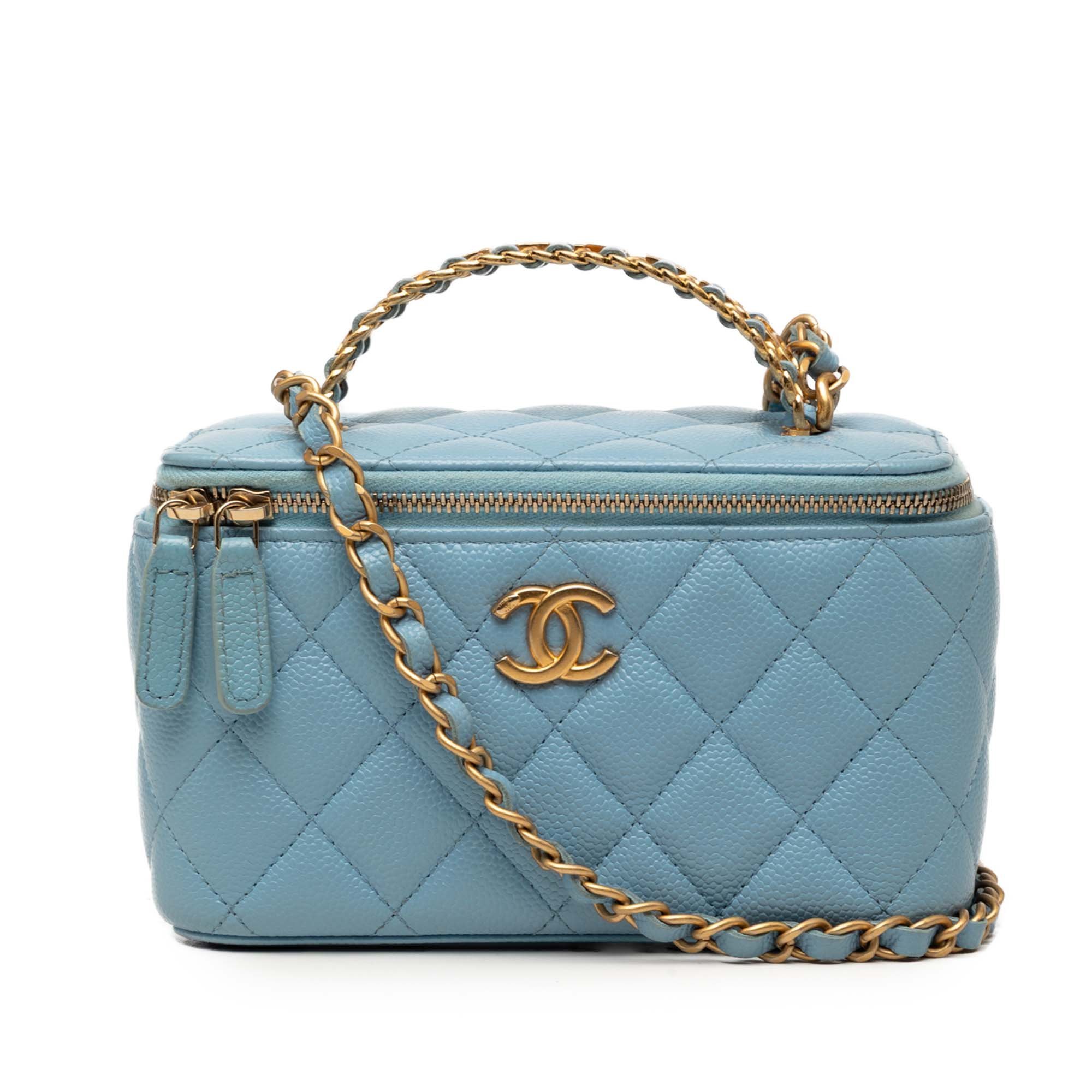 Leather vanity case
