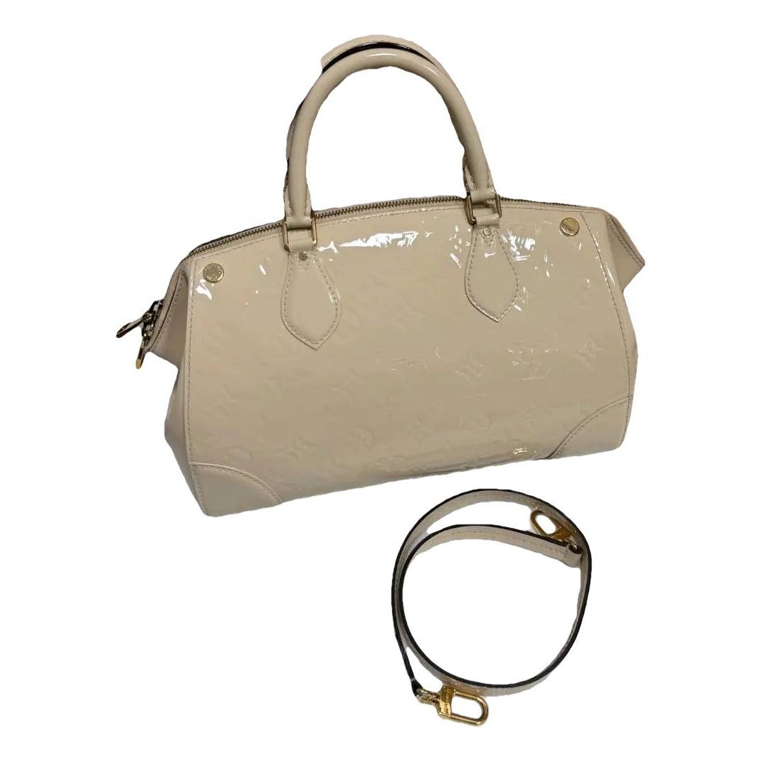 Sherwood patent leather handbag