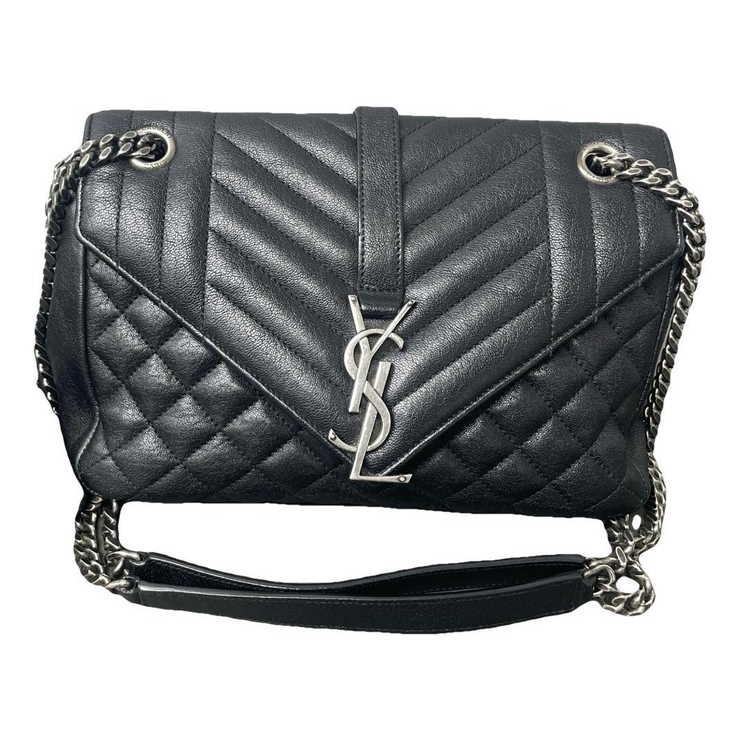 Envelope leather handbag