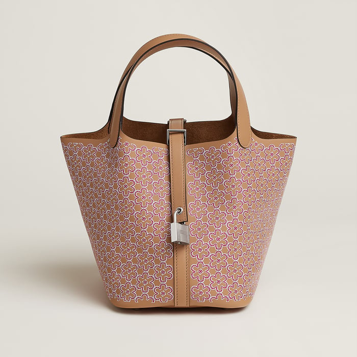 Hermès Picotin 18 in Chaï/Rose/Blanc/Chaï