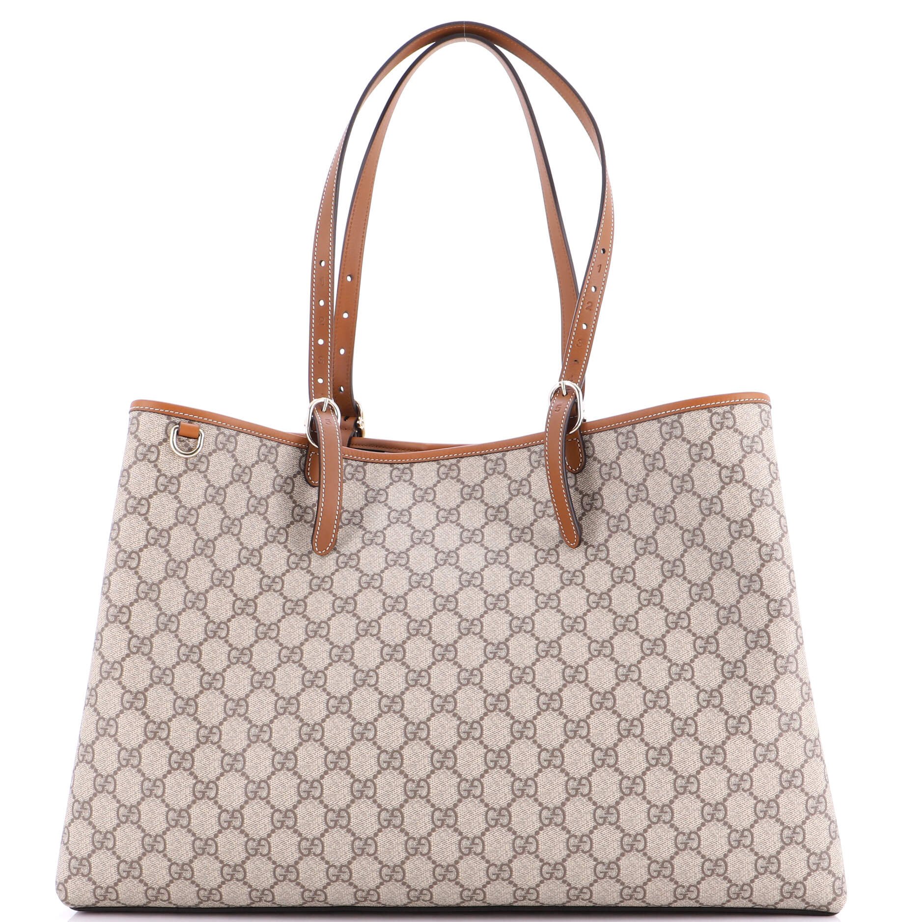 Gucci Emblem Tote GG Coated Canvas Maxi