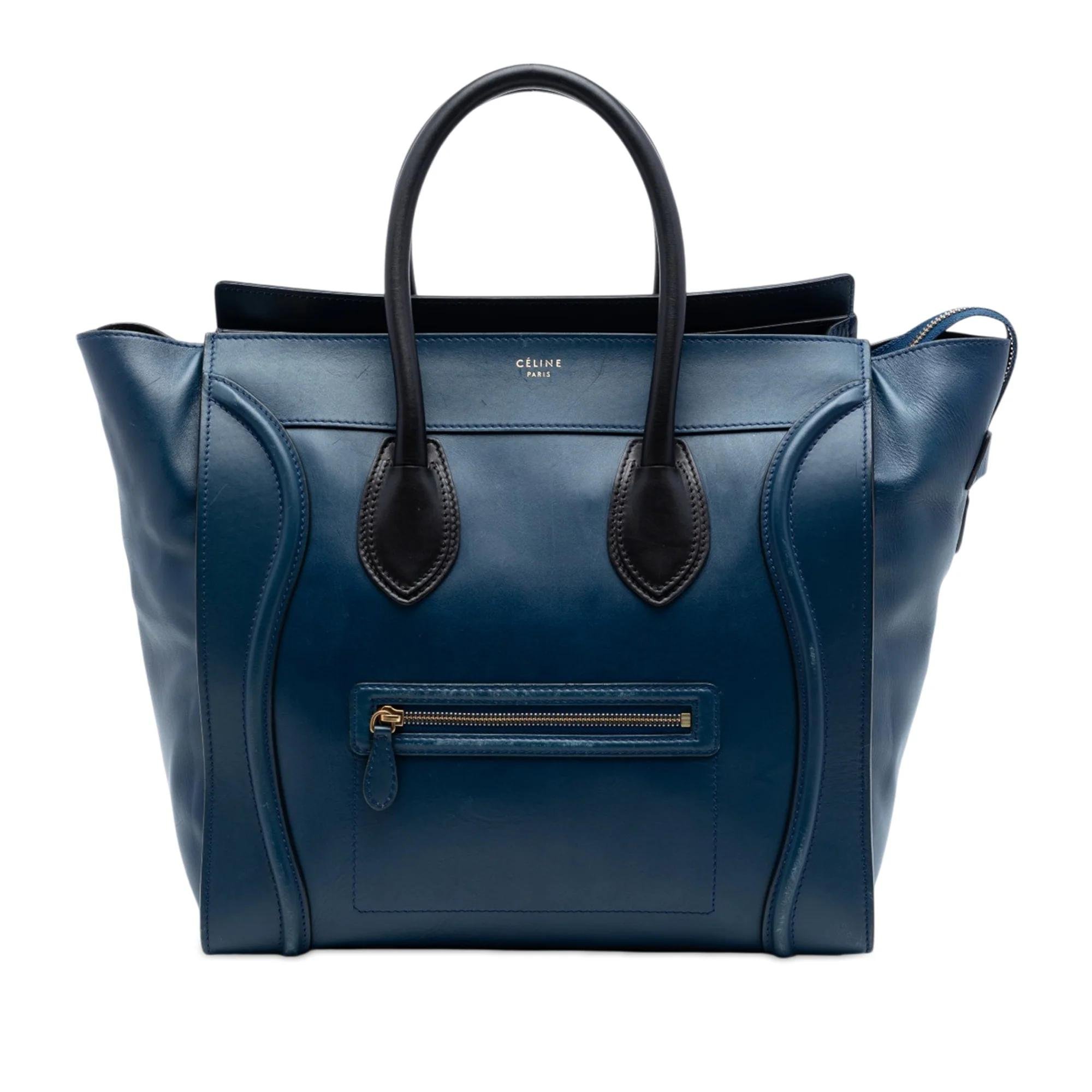 Luggage pony-style calfskin handbag