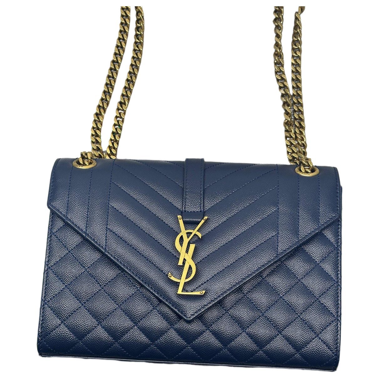 Envelope leather handbag