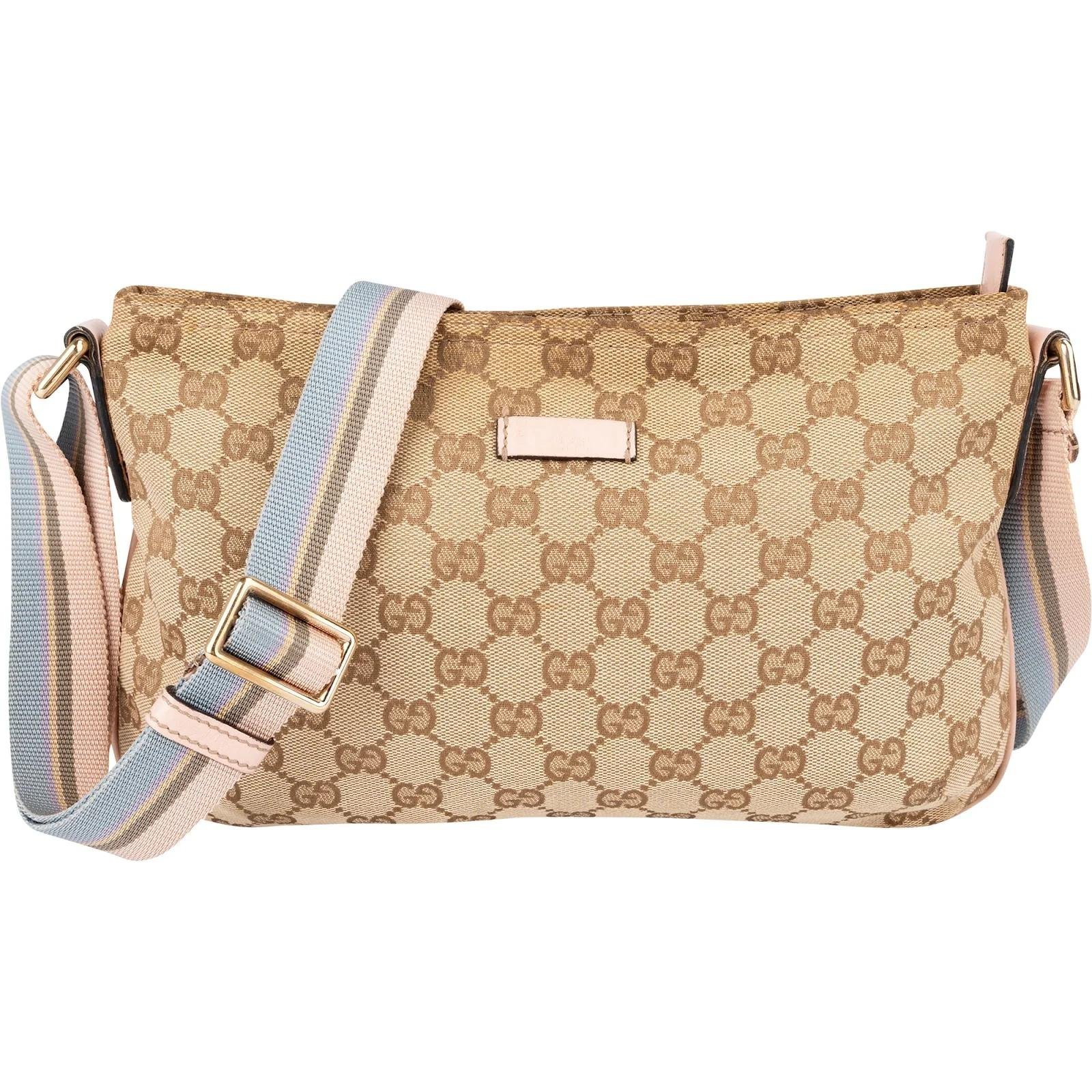 Ophidia Compartment Messenger leather crossbody bag