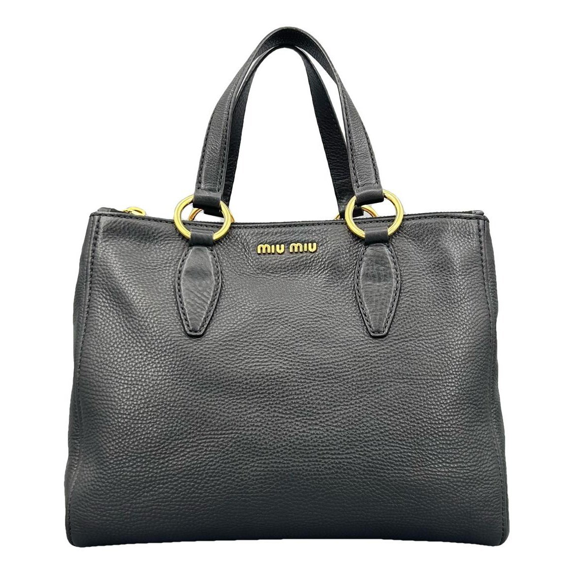 Miu Miu Vitello leather tote