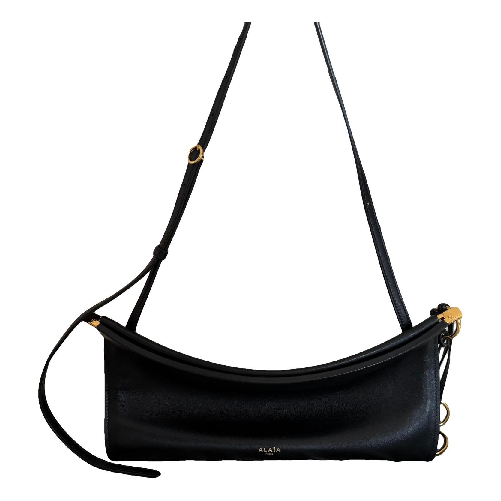 Le Click East West leather handbag