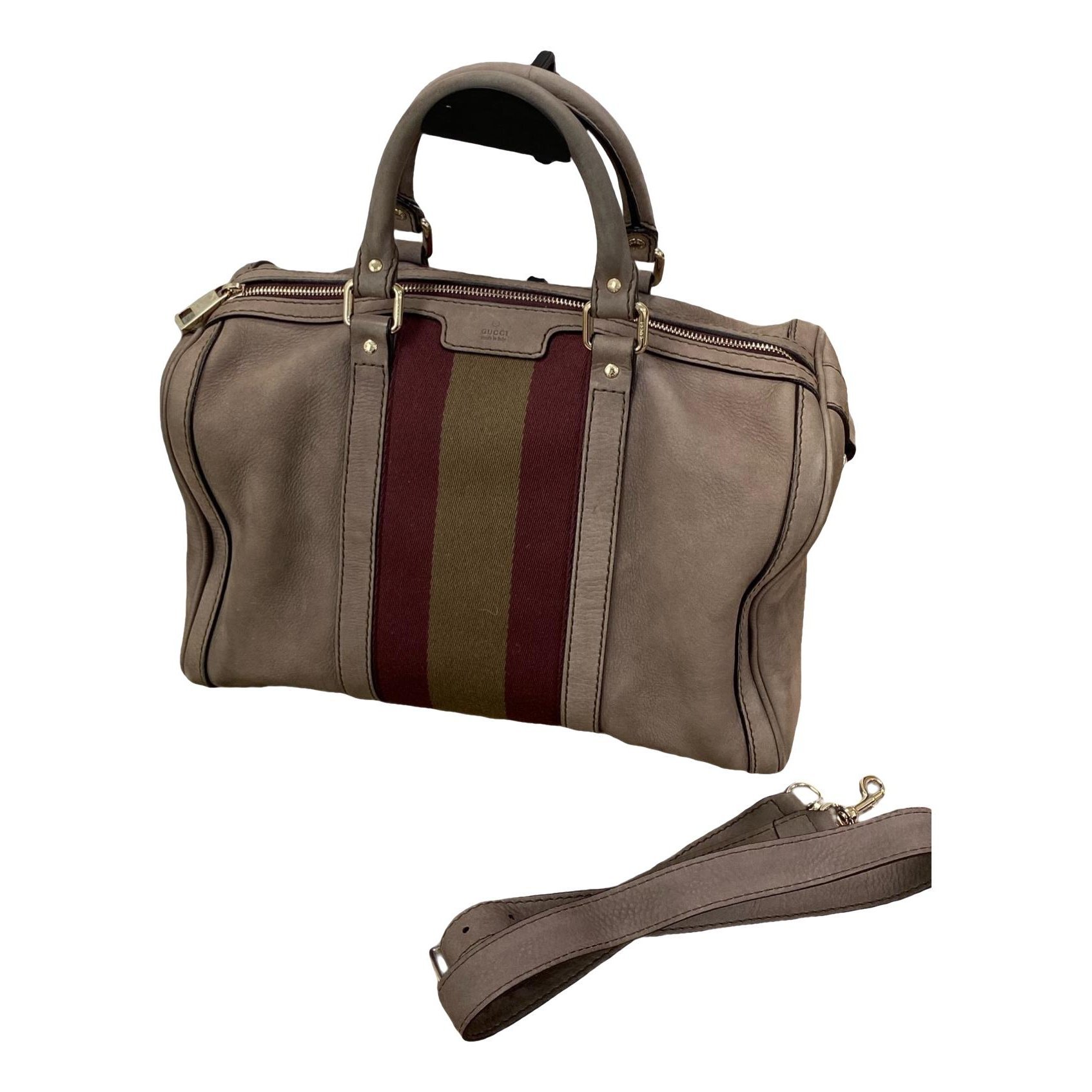 Boston leather handbag