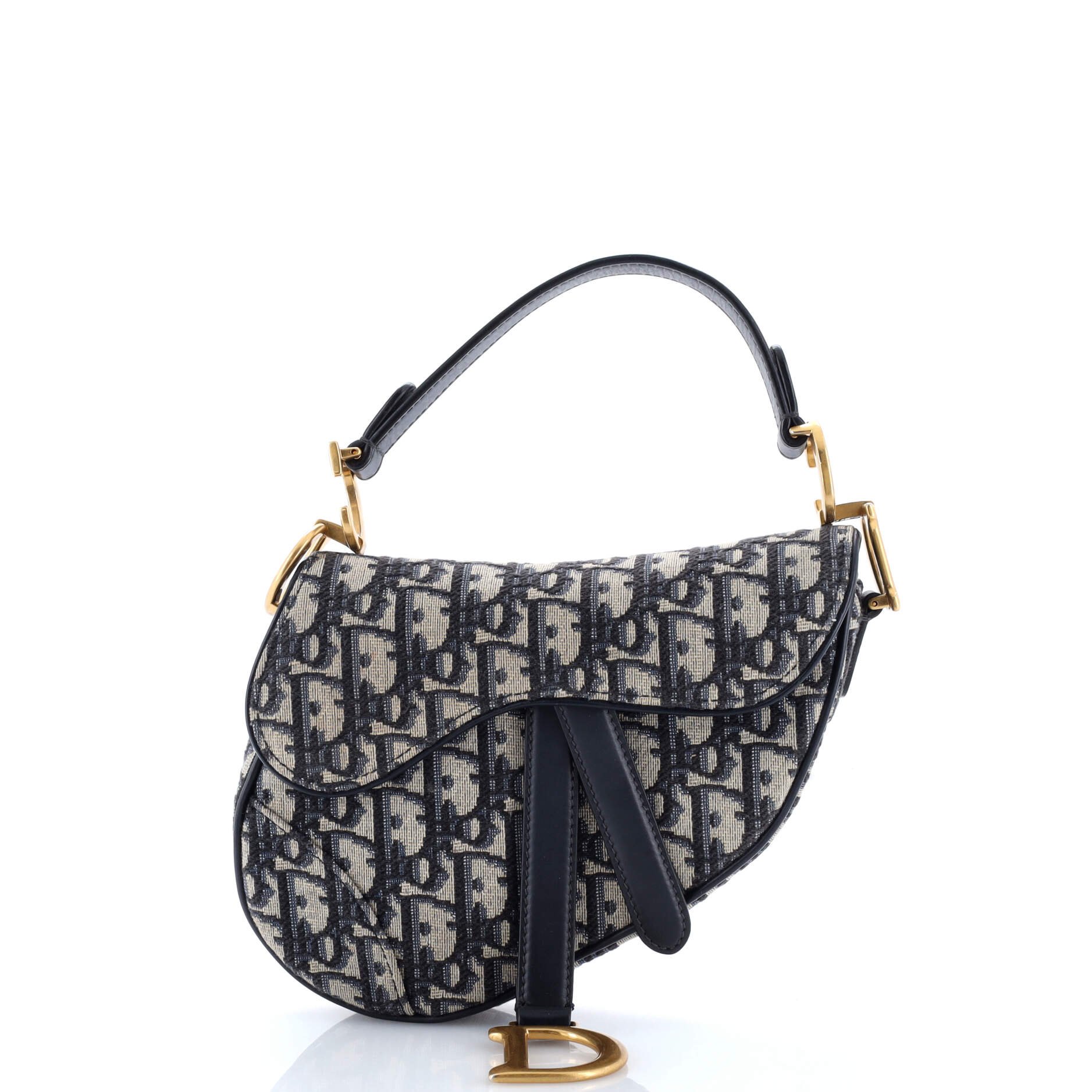 Dior Saddle Handbag Oblique Canvas Mini