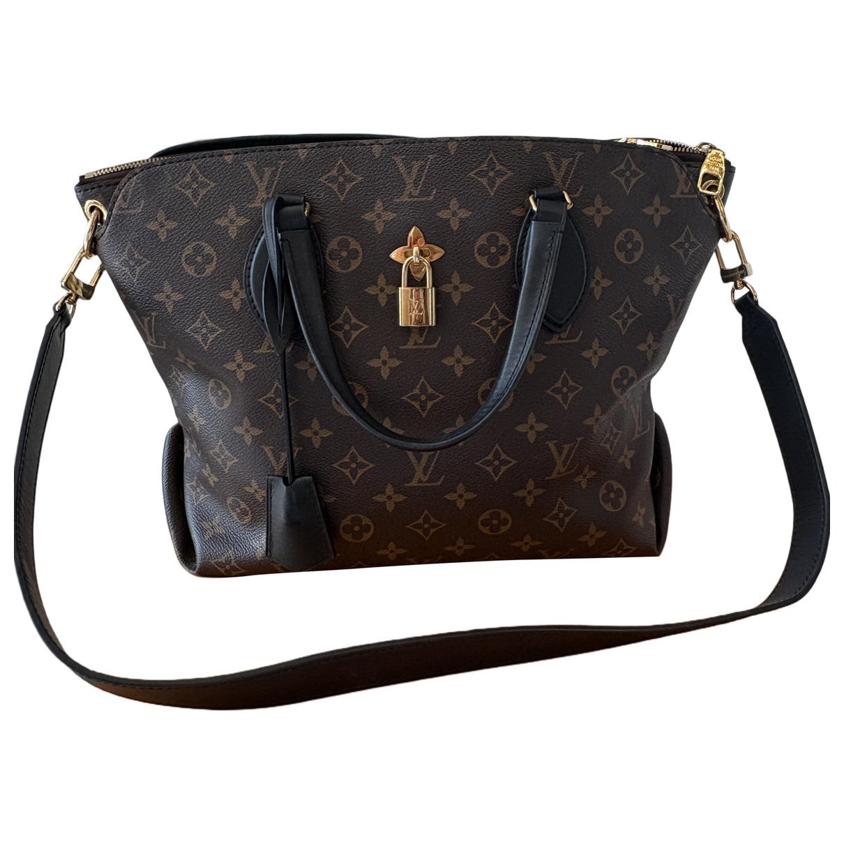 Flower Tote leather tote