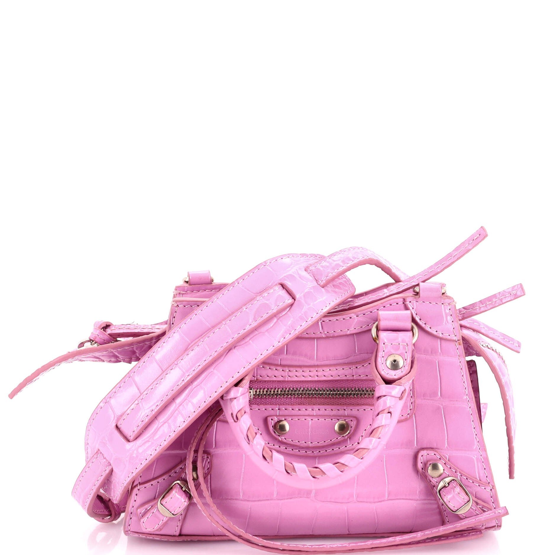 Neo Classic City Bag Crocodile Embossed Leather Nano