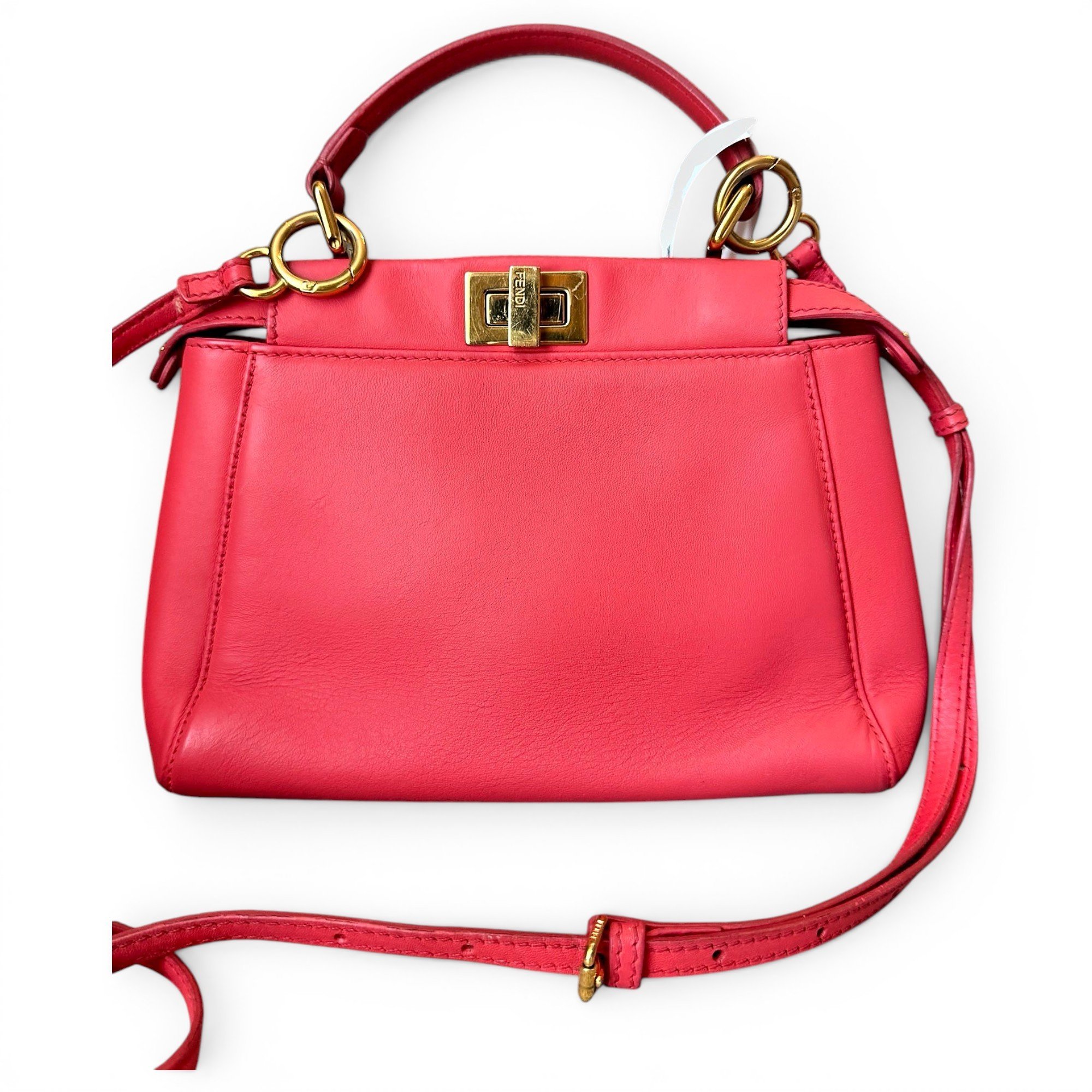 Peekaboo leather handbag