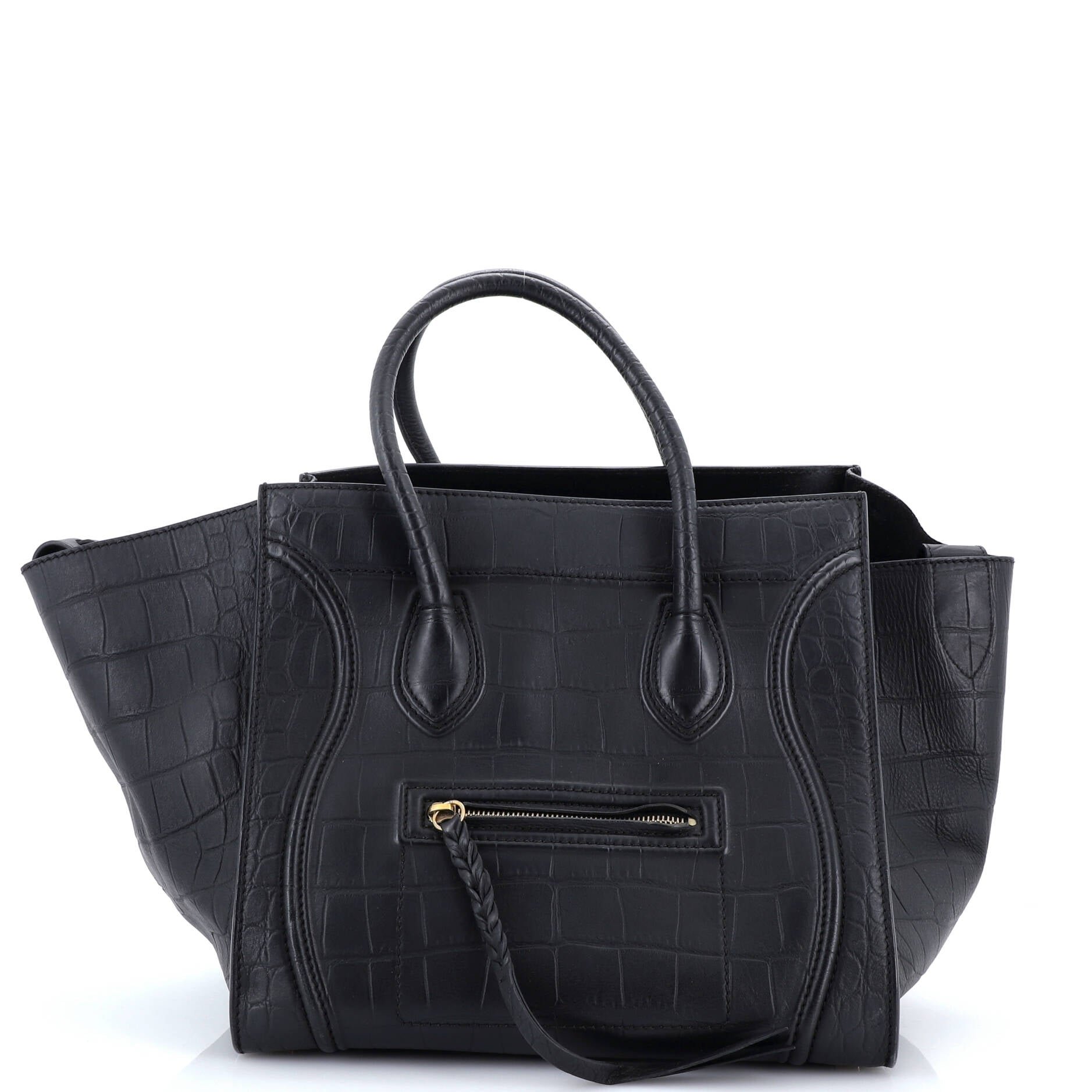 Phantom Bag Crocodile Embossed Leather Medium