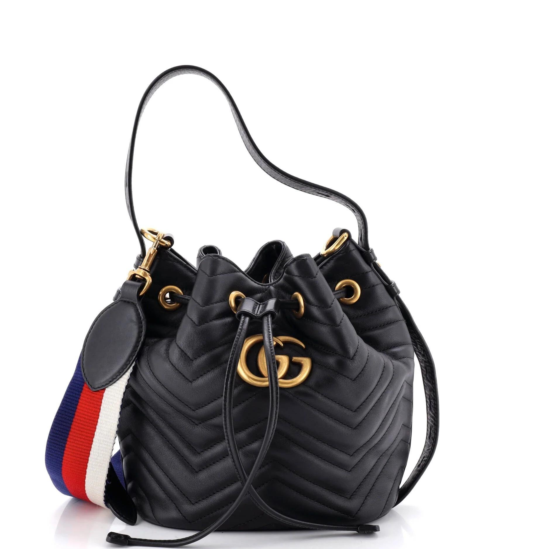 GG Marmont Bucket leather handbag