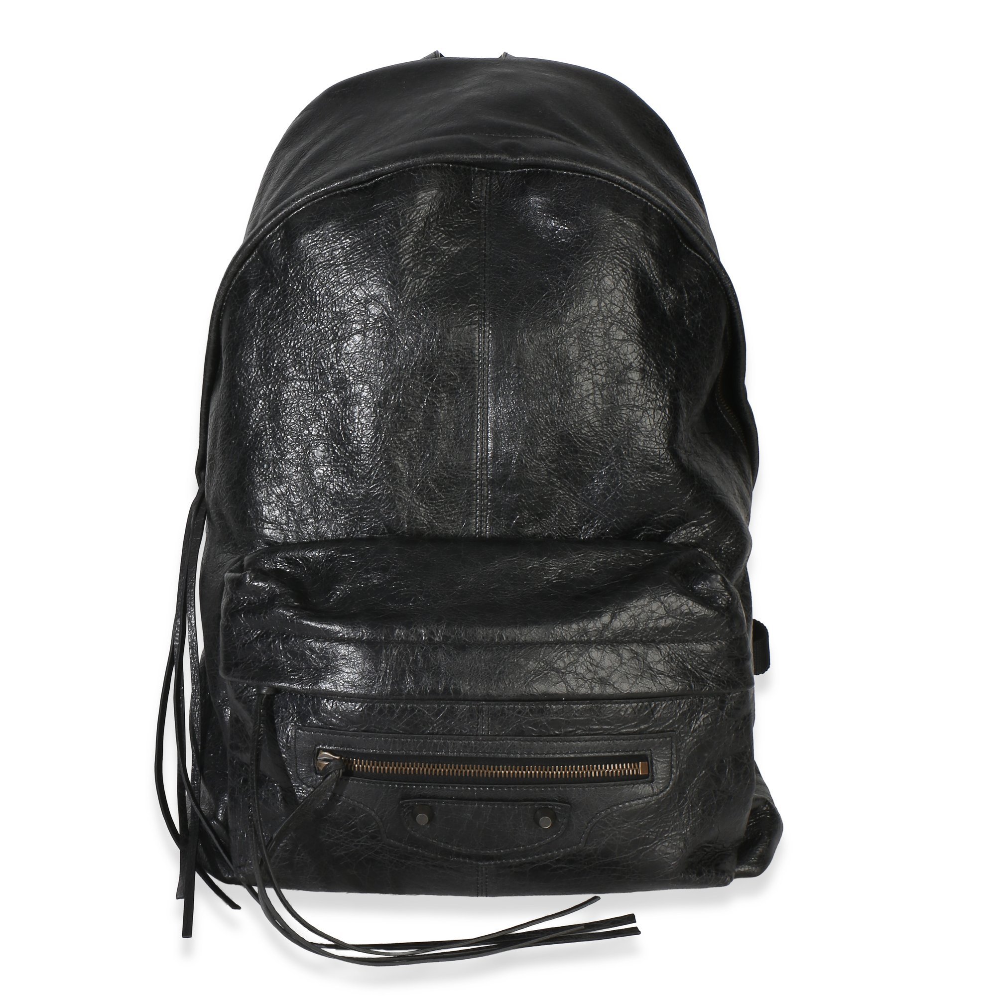 Leather backpack