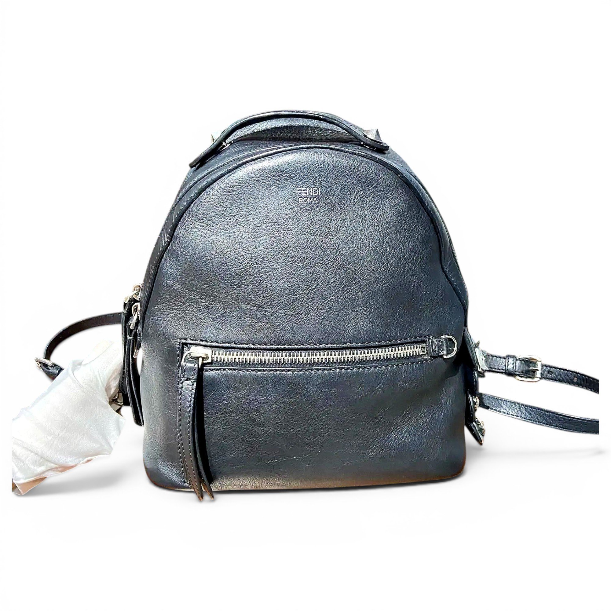 Leather backpack