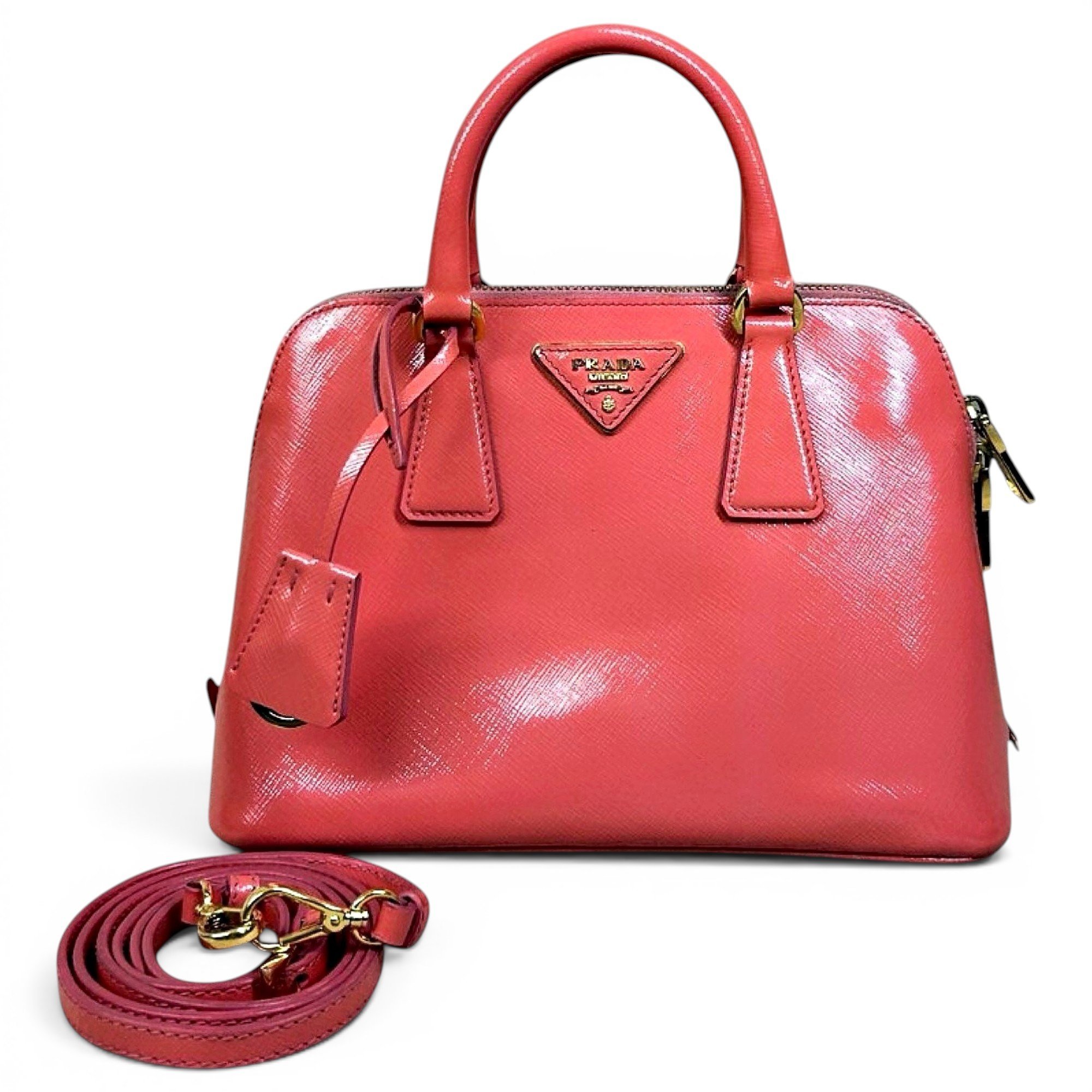 Promenade leather handbag