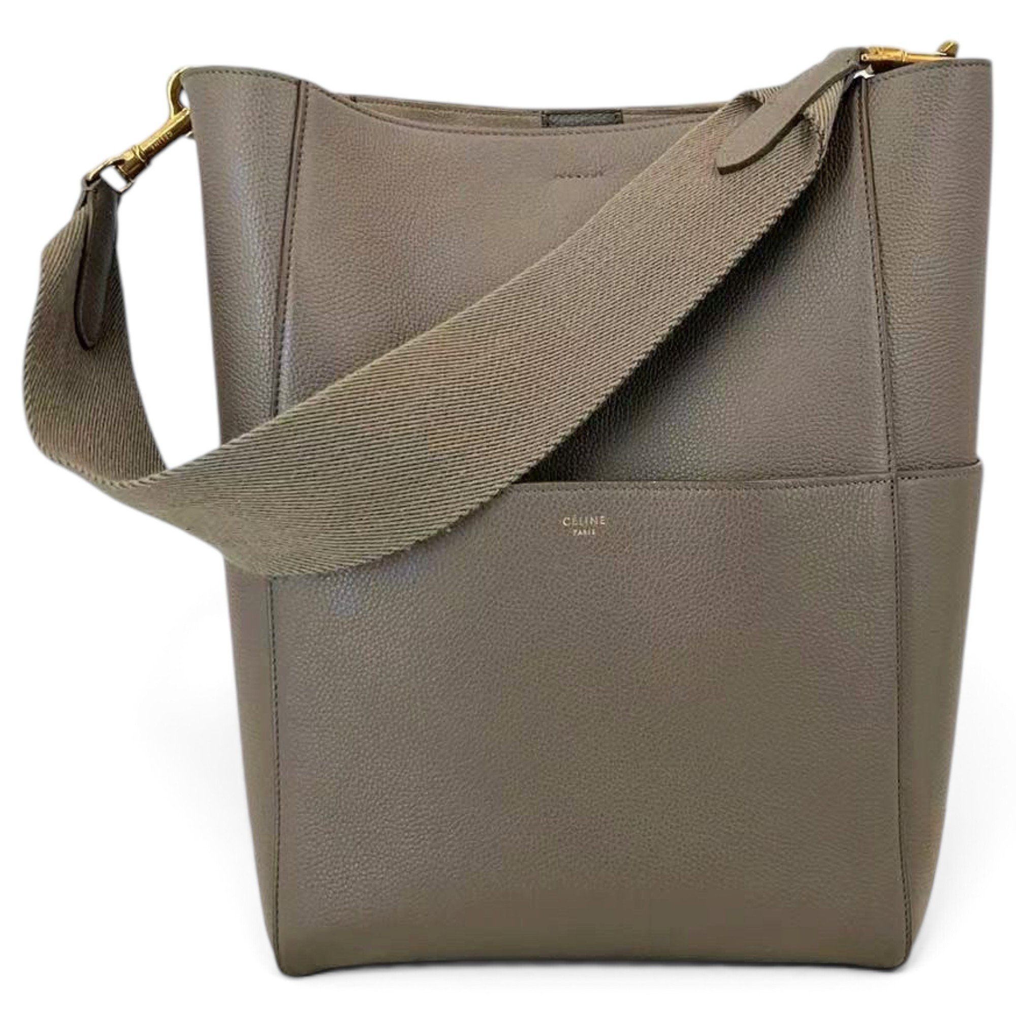 Seau Sangle leather tote