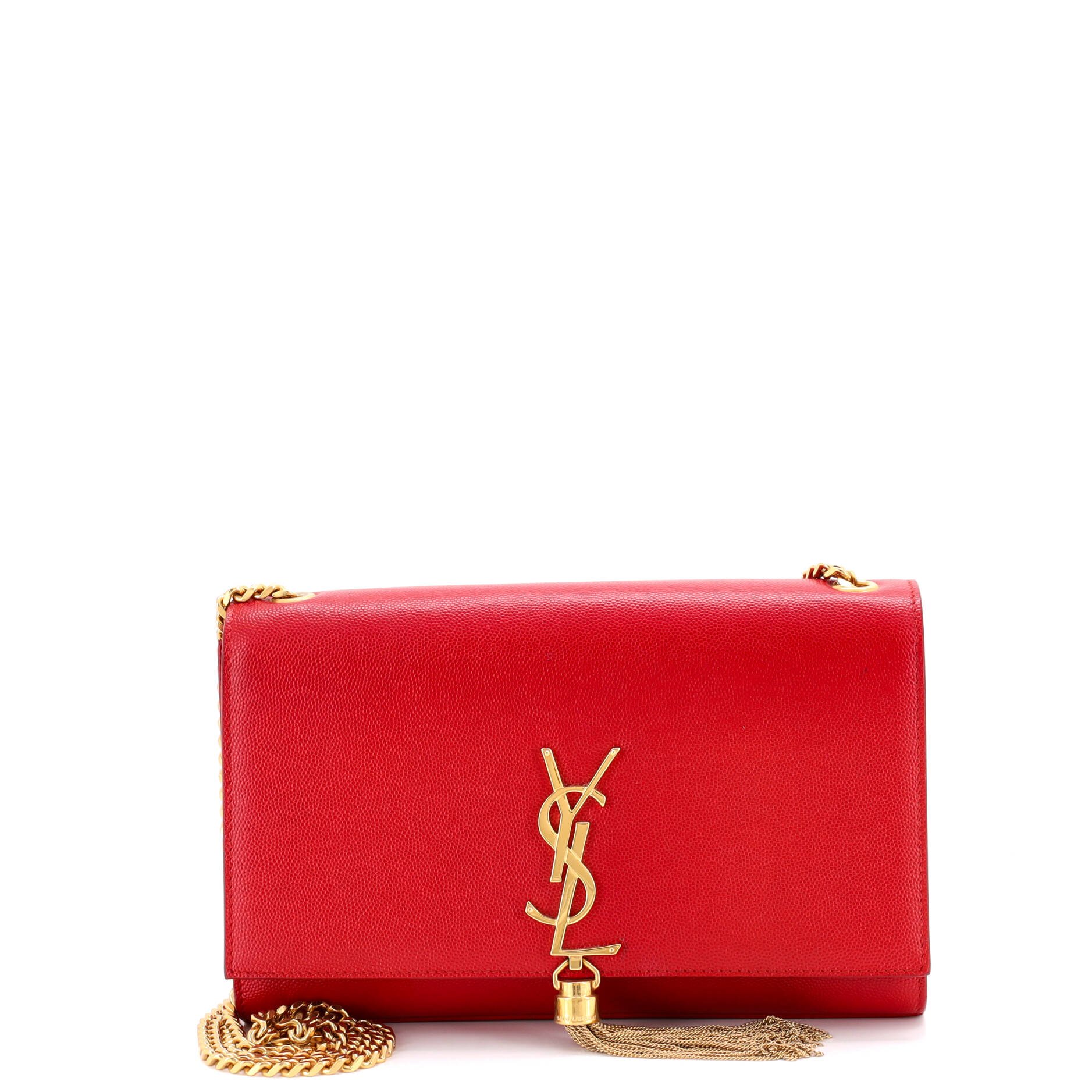 Classic Monogram Tassel Crossbody Bag Leather Medium