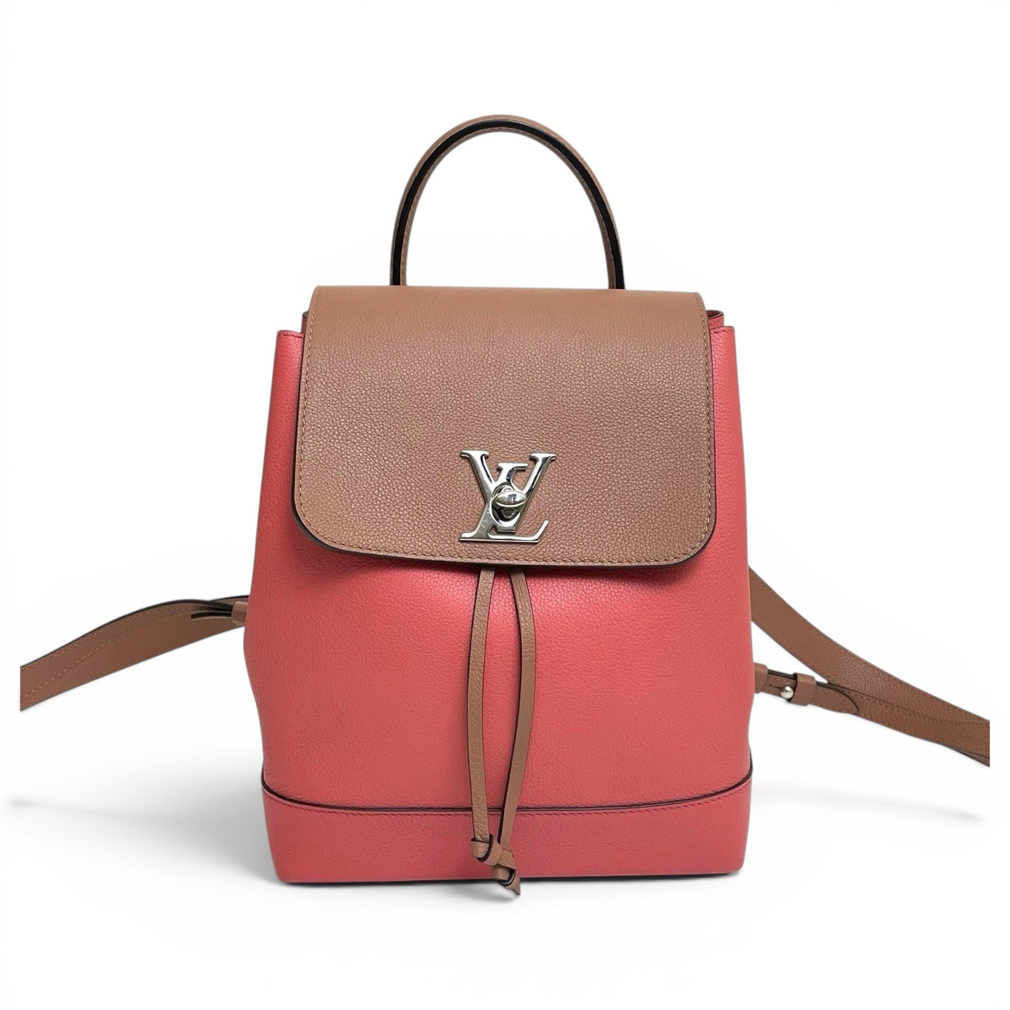 Lockme leather backpack