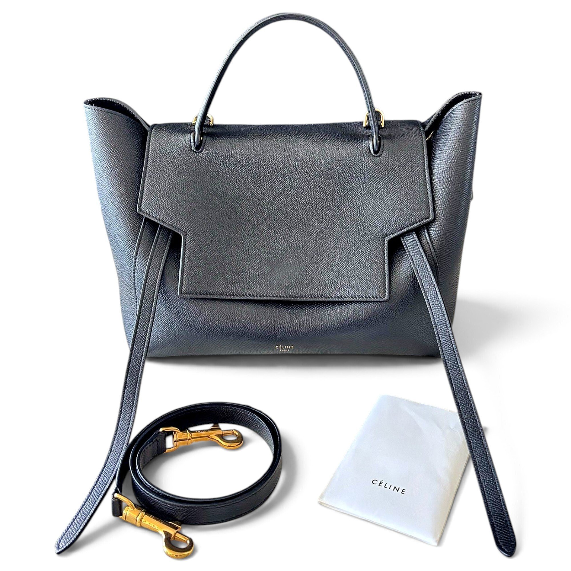 Belt leather handbag