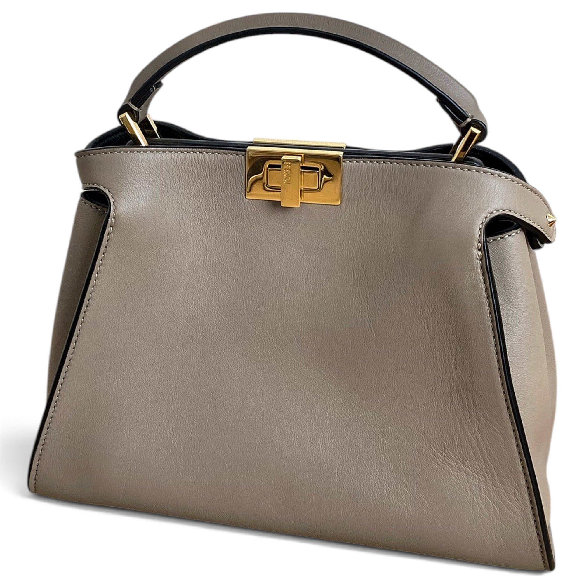 Peekaboo leather handbag