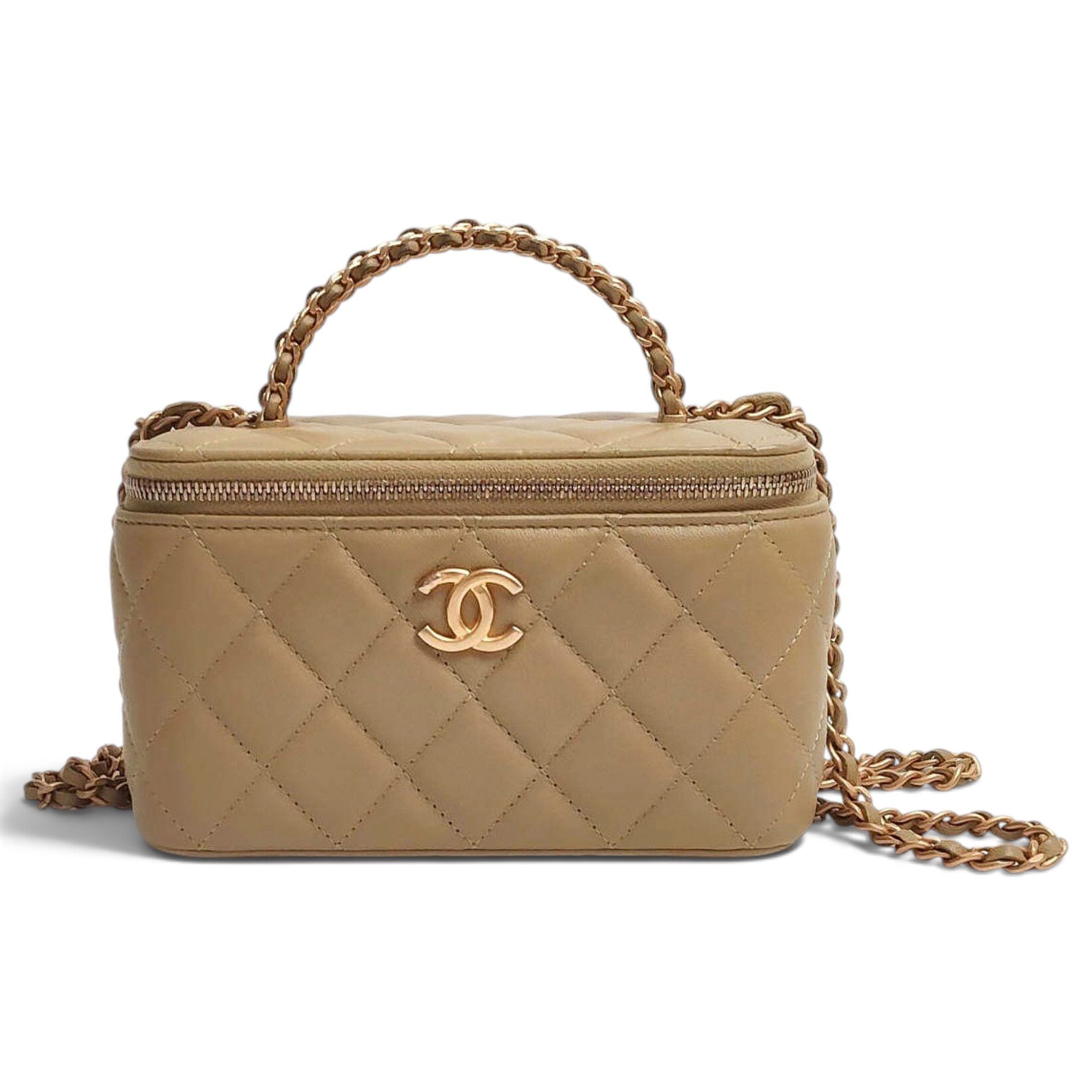 Trendy CC Vanity leather handbag