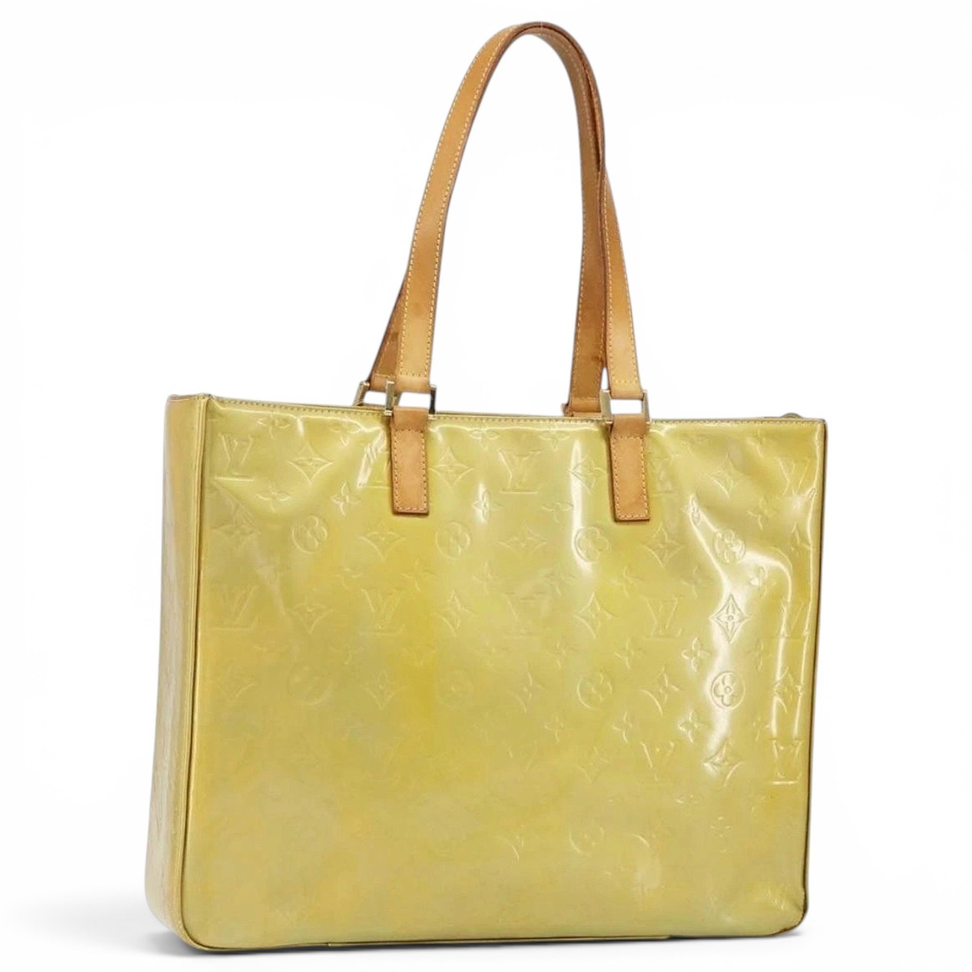 Patent leather tote