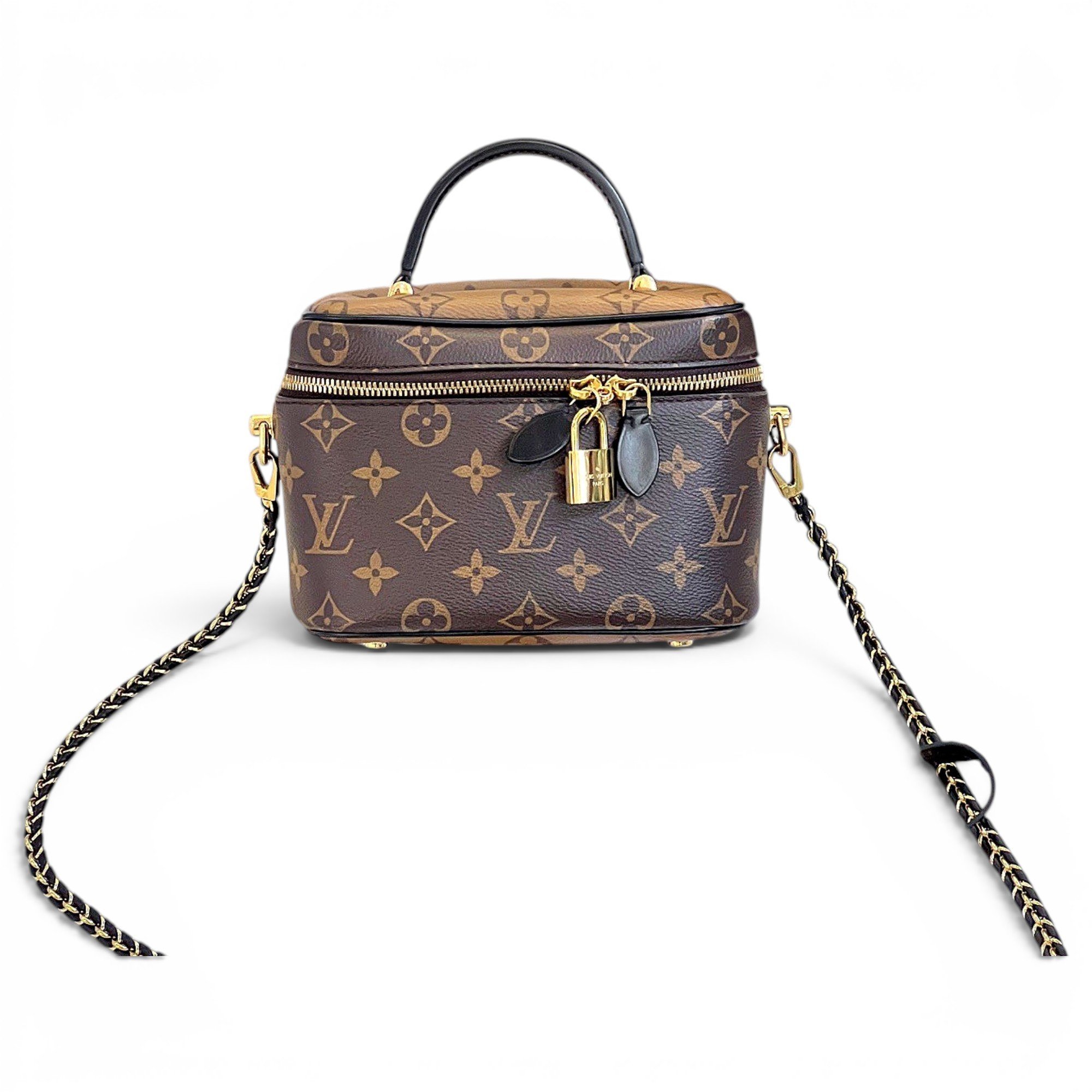 Vanity leather handbag