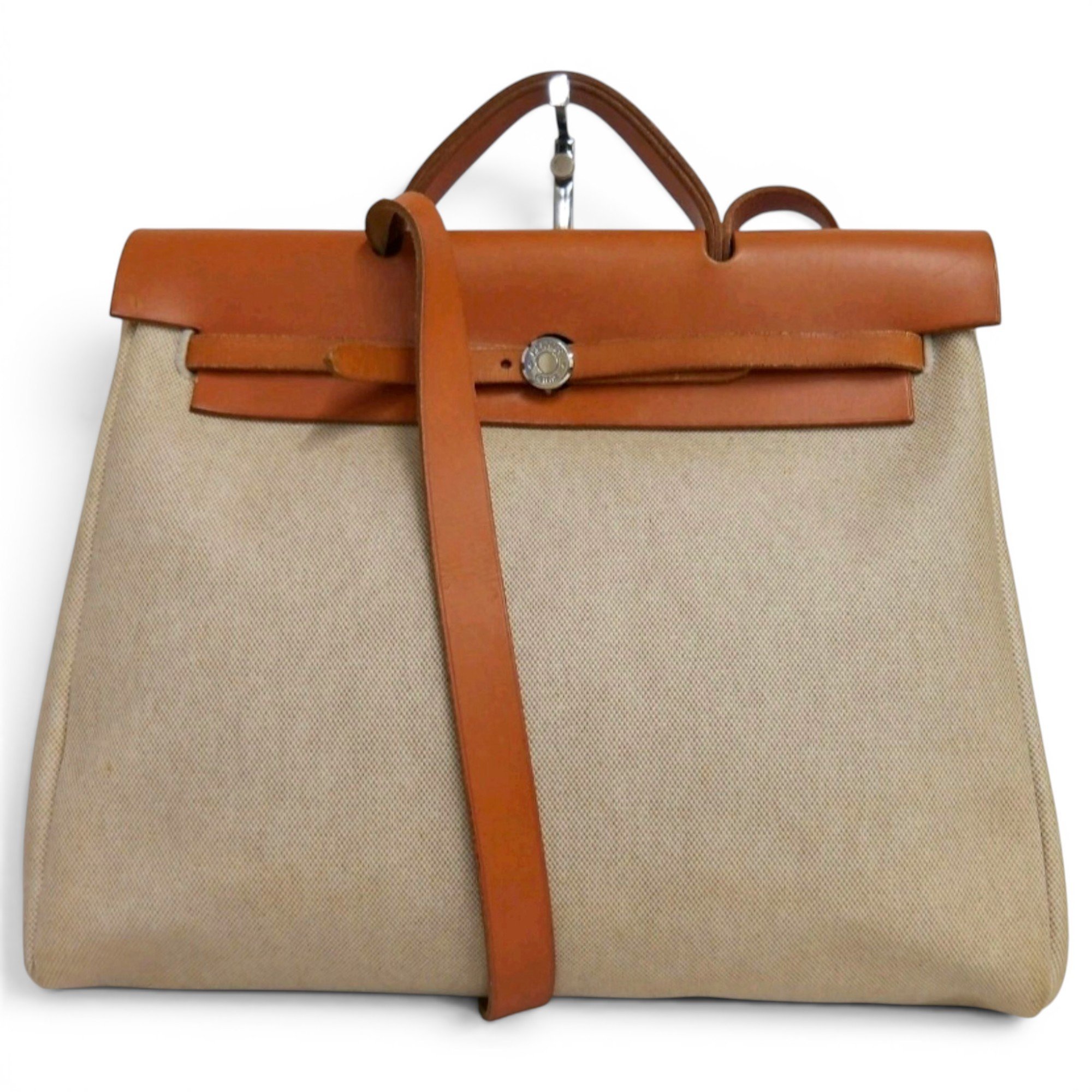Hermes Herbag Handbag Beige