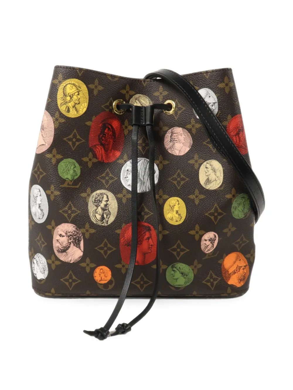 x Fornasetti MM Neo Noe Monogram canvas shoulder bag