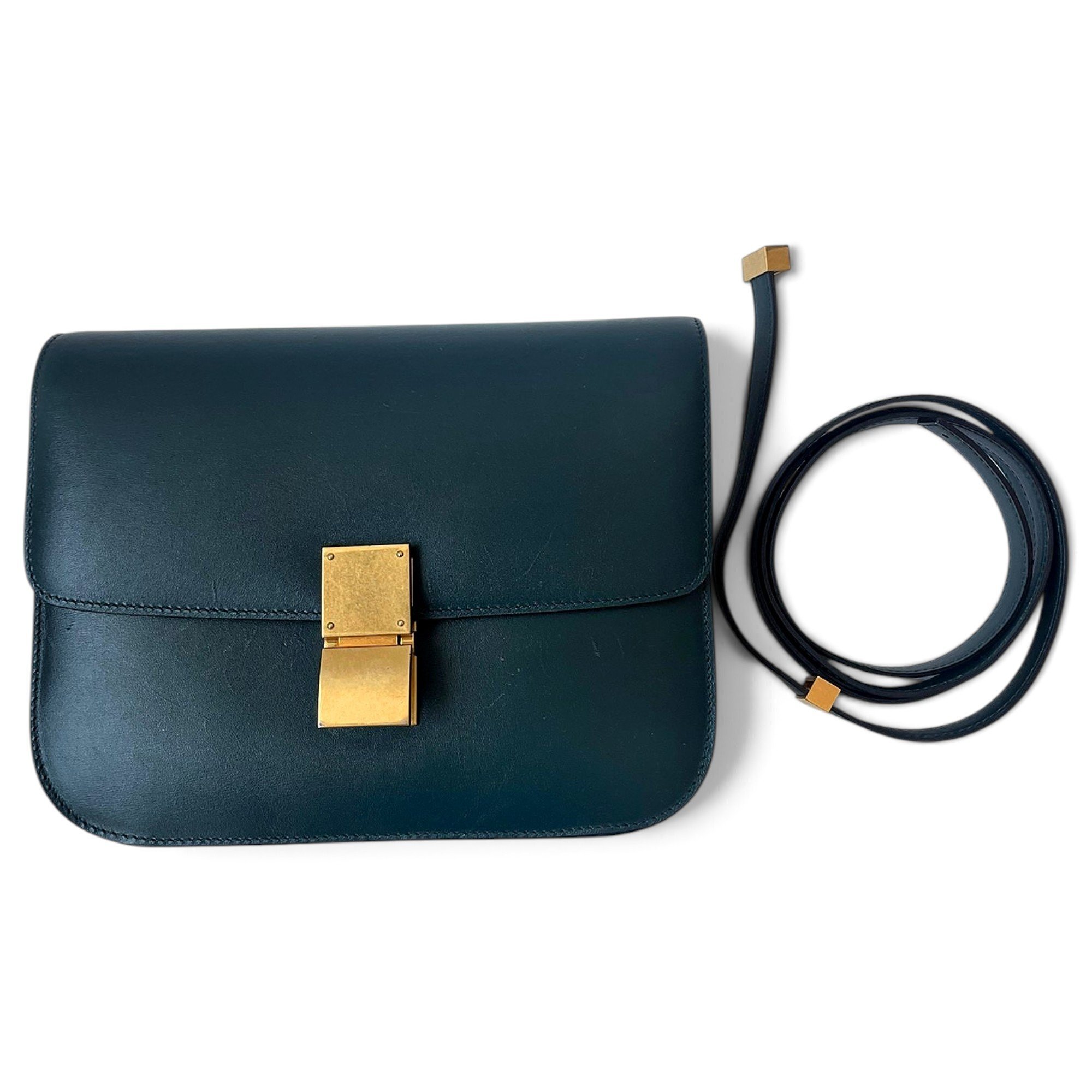 Classic leather crossbody bag