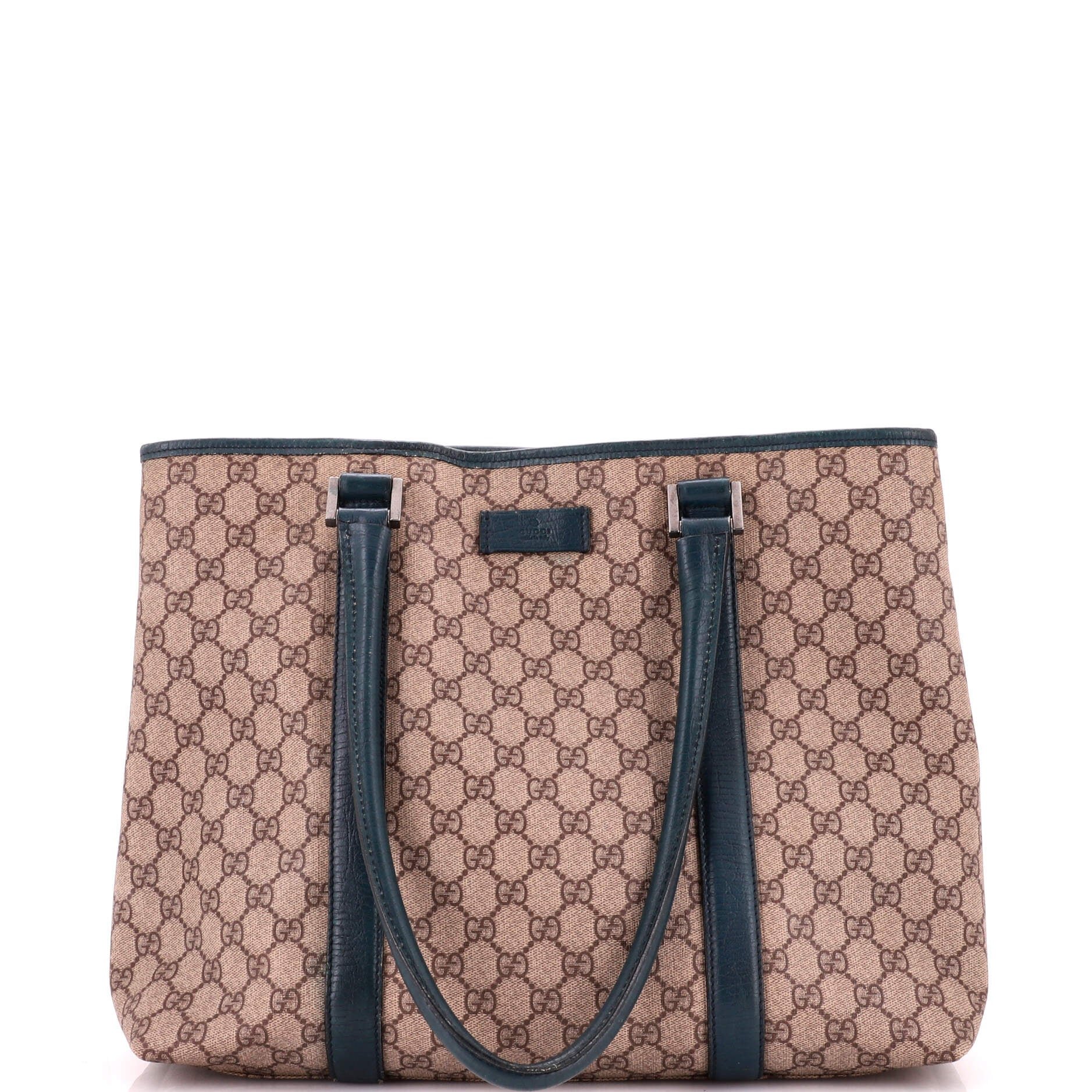 Joy Plus Tote GG Coated Canvas with Leather Medium