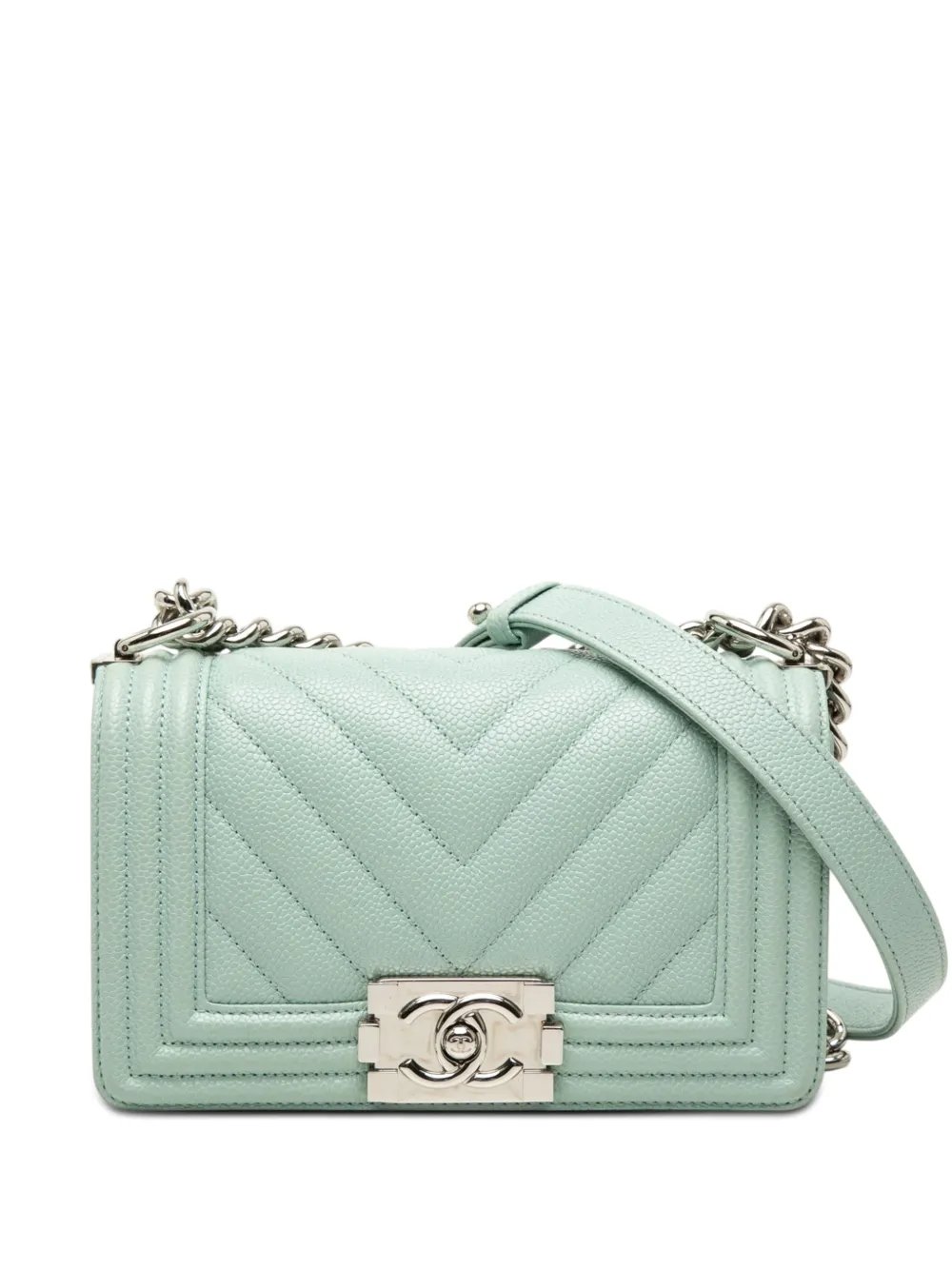 2004-2005 Small Chevron Caviar Boy Flap crossbody bag