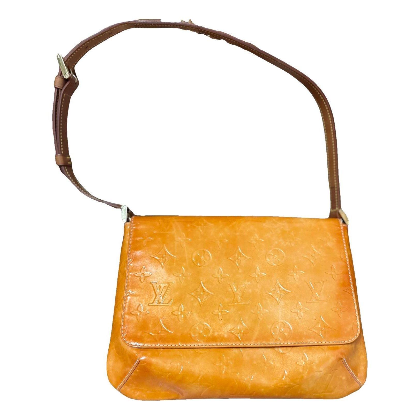 Thompson patent leather handbag