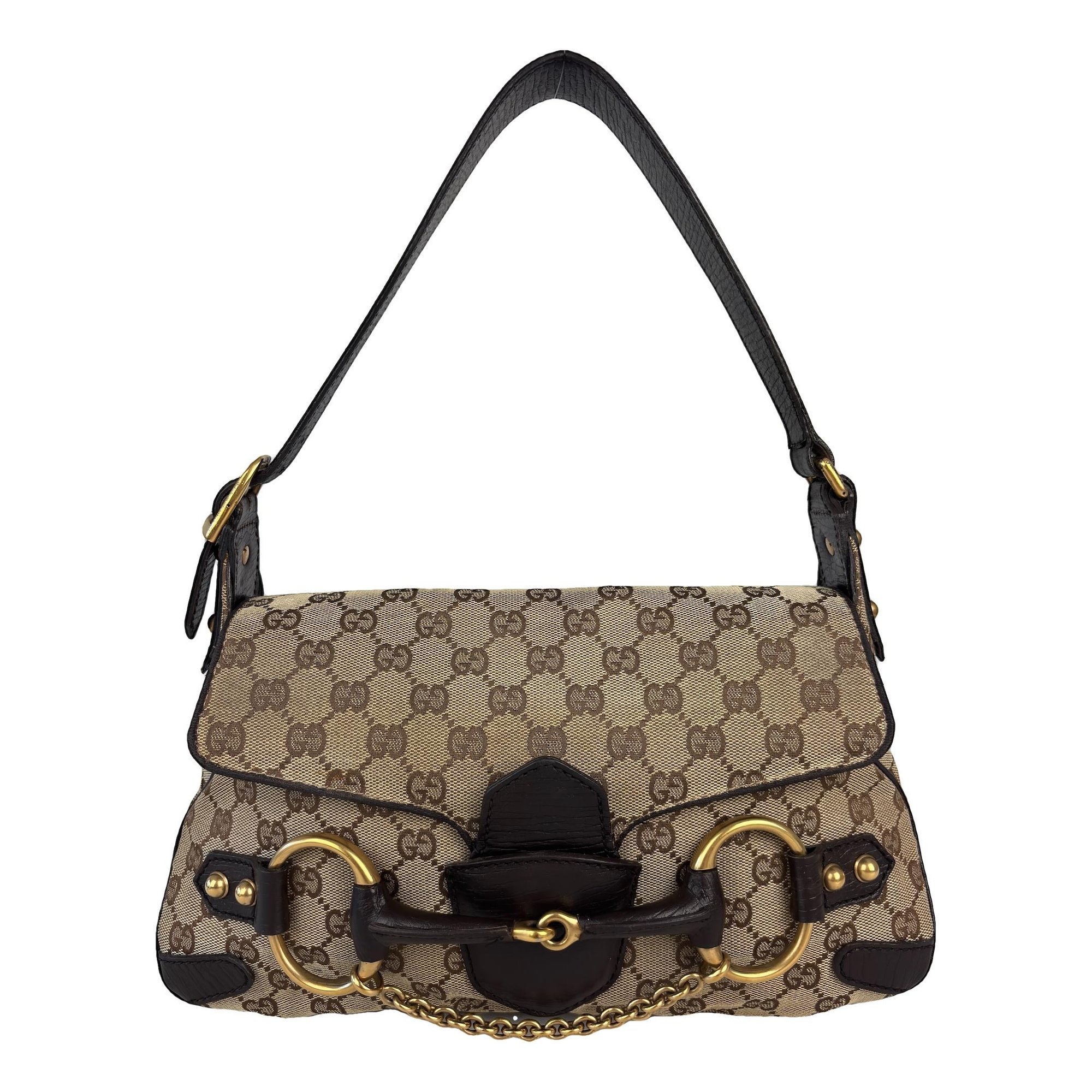 Horsebit Chain cloth handbag